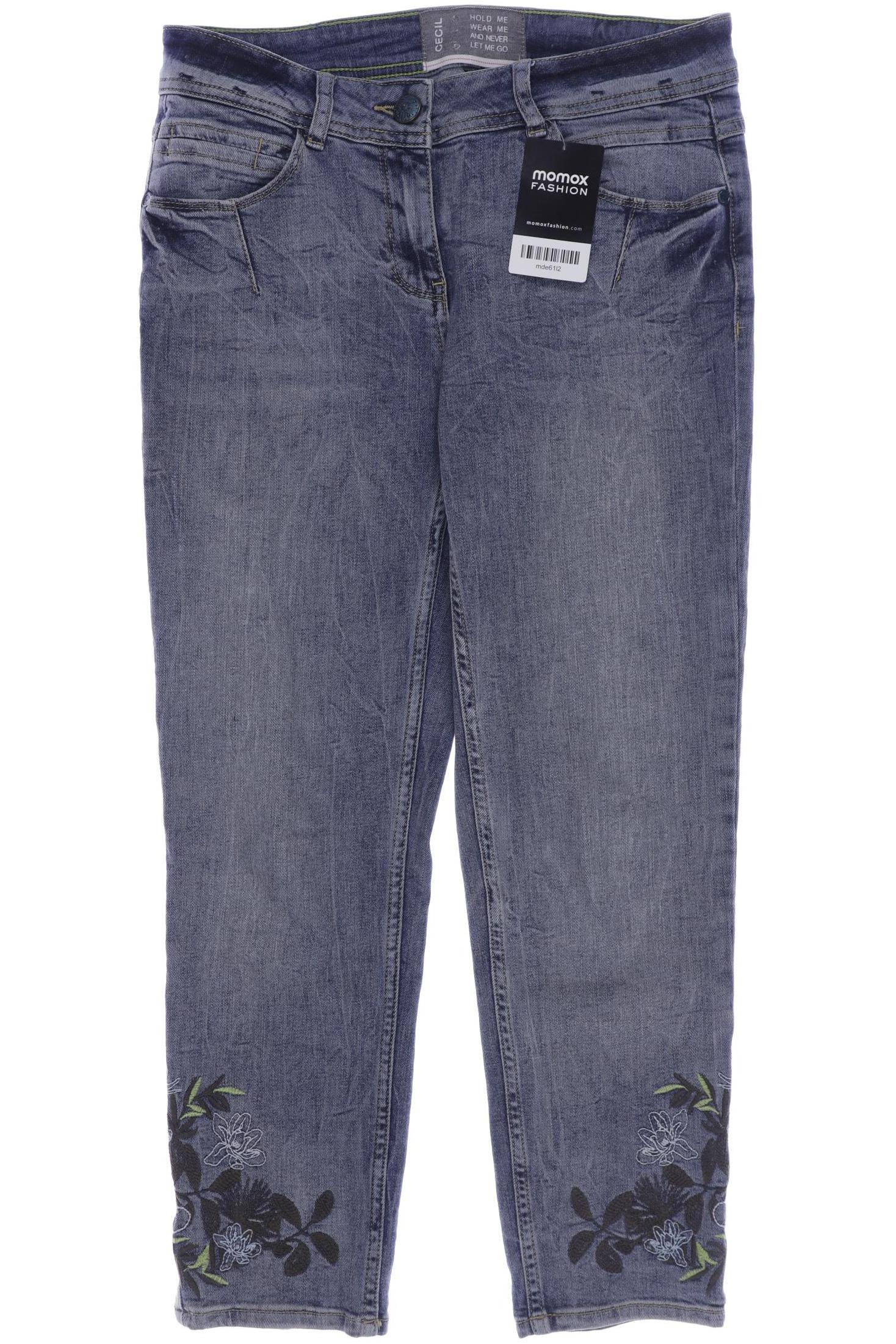 

CECIL Damen Jeans, blau