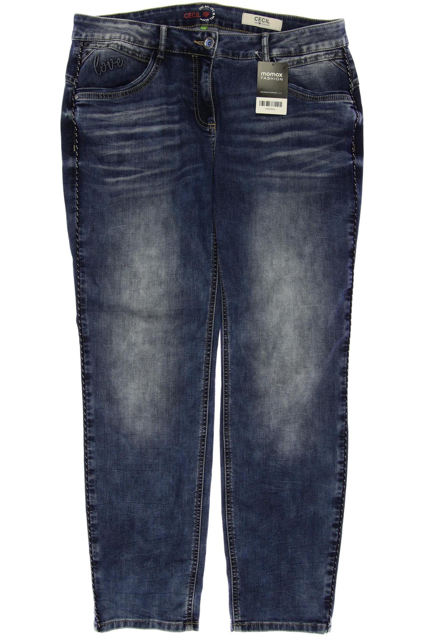 

CECIL Damen Jeans, blau
