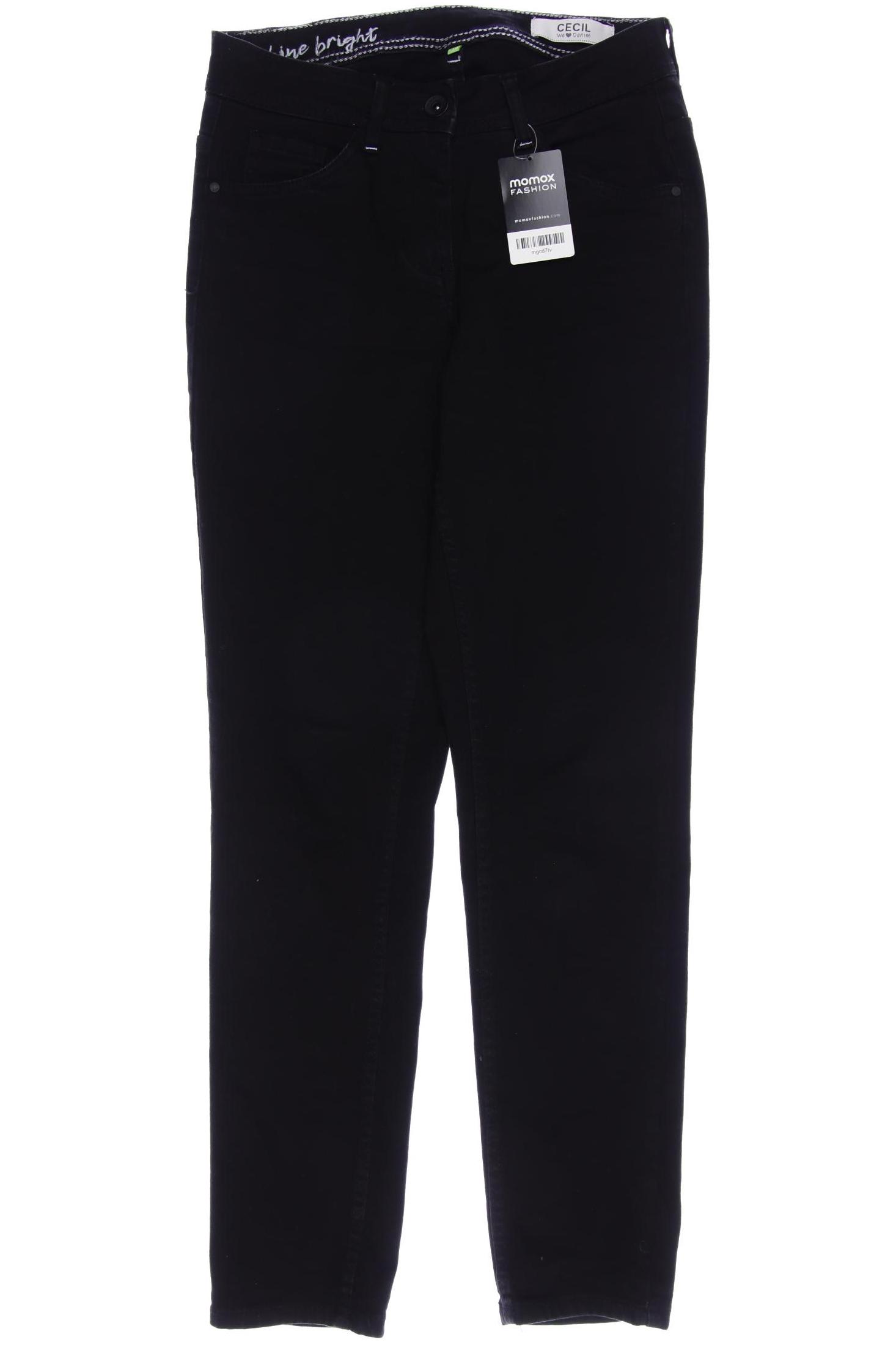 

CECIL Damen Jeans, schwarz