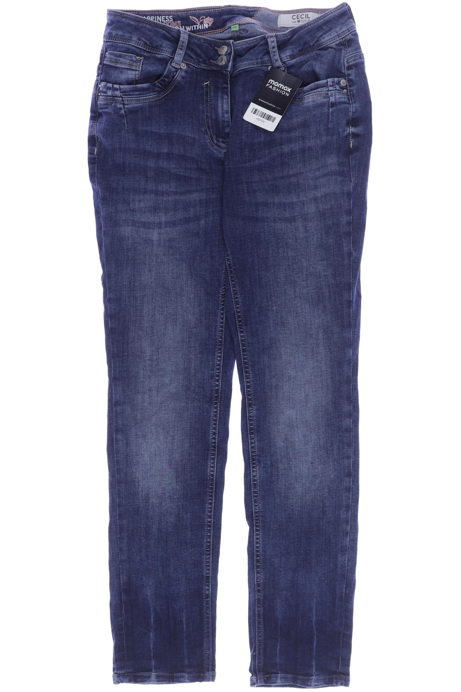 

CECIL Damen Jeans, blau
