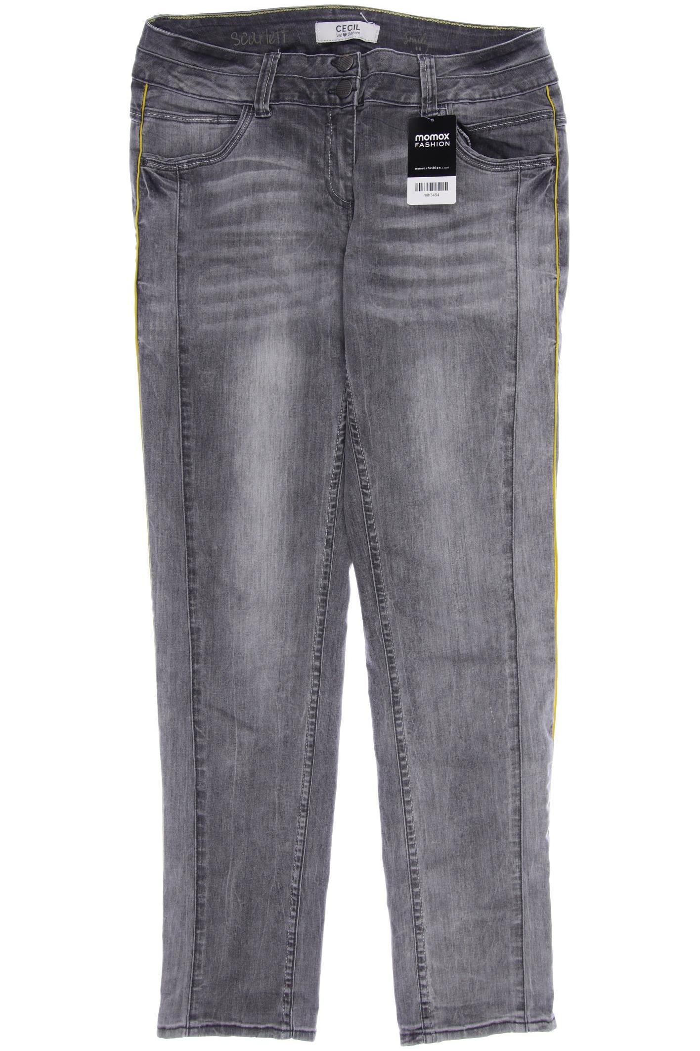 

CECIL Damen Jeans, grau