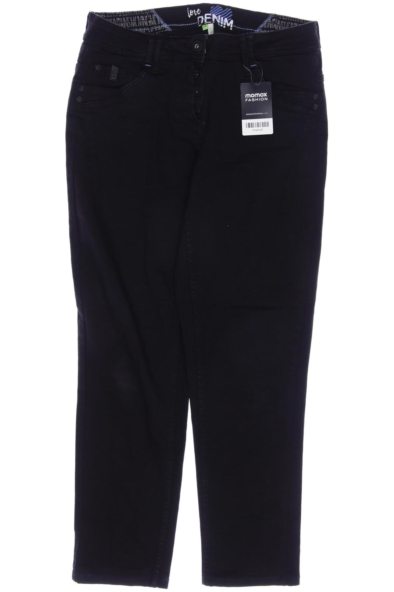 

CECIL Damen Jeans, schwarz