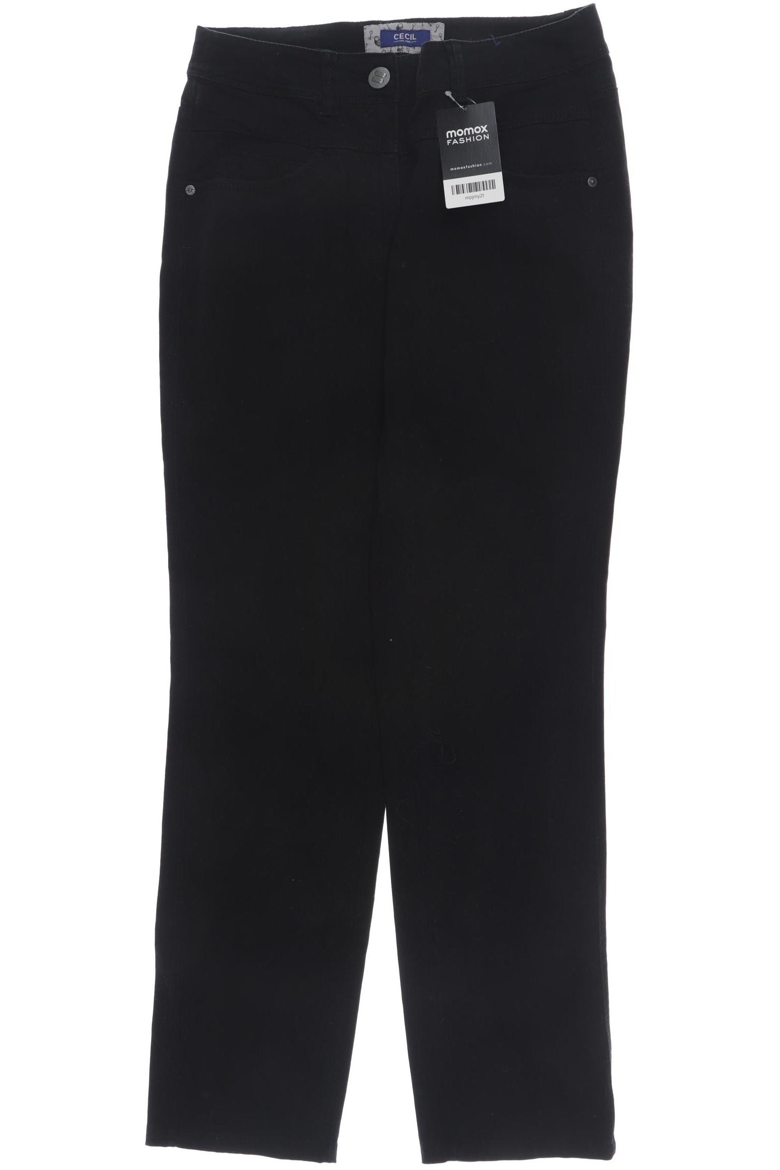 

CECIL Damen Jeans, schwarz