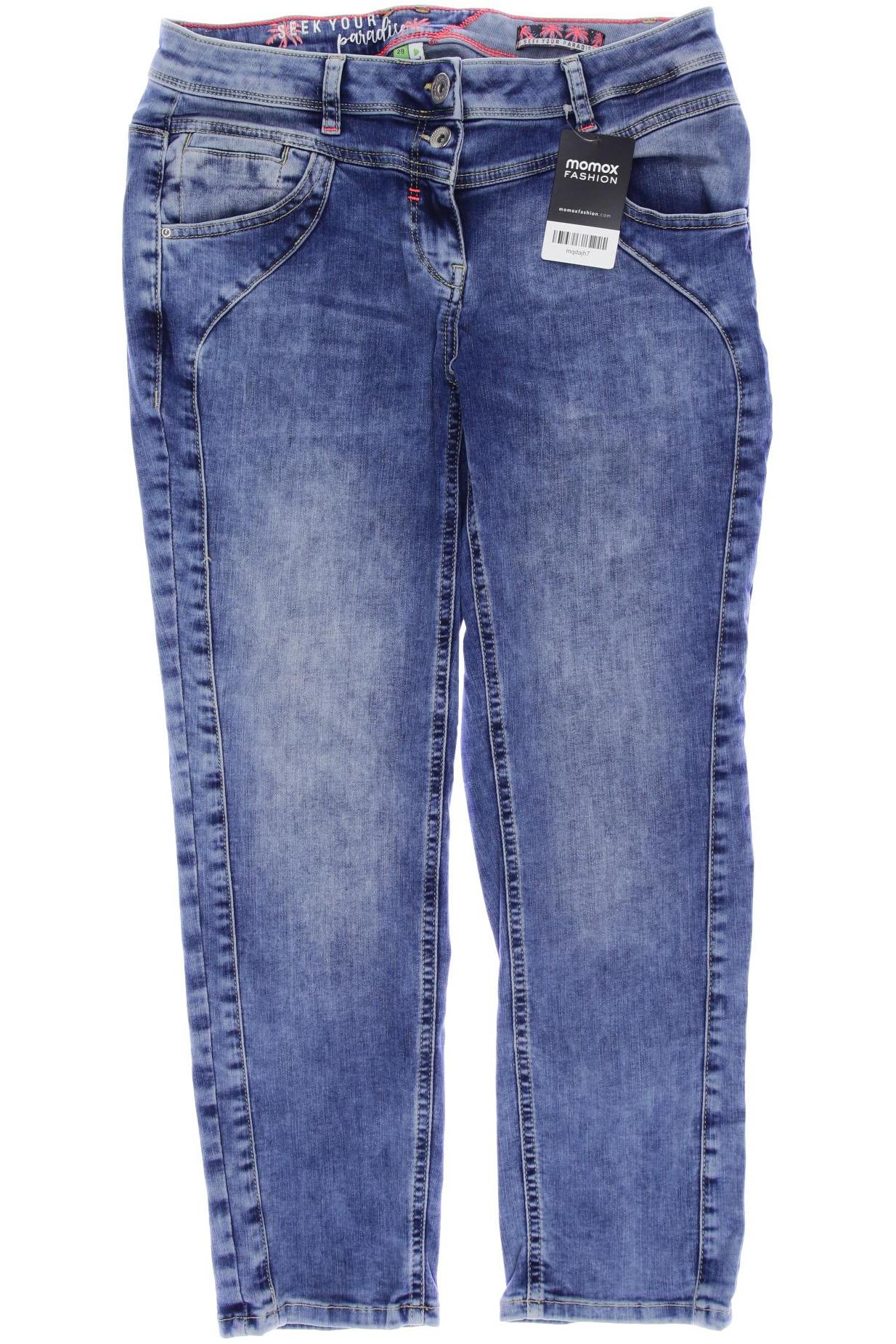 

CECIL Damen Jeans, blau