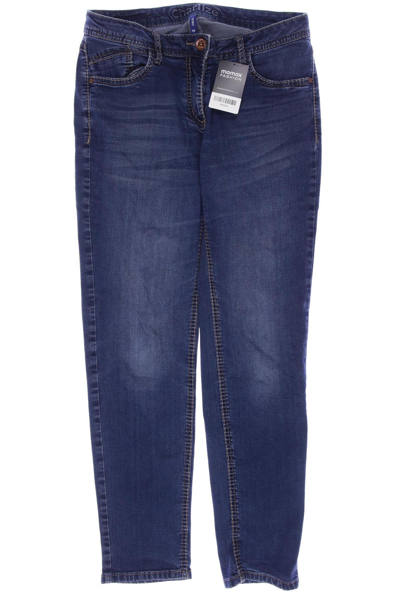 

CECIL Damen Jeans, marineblau