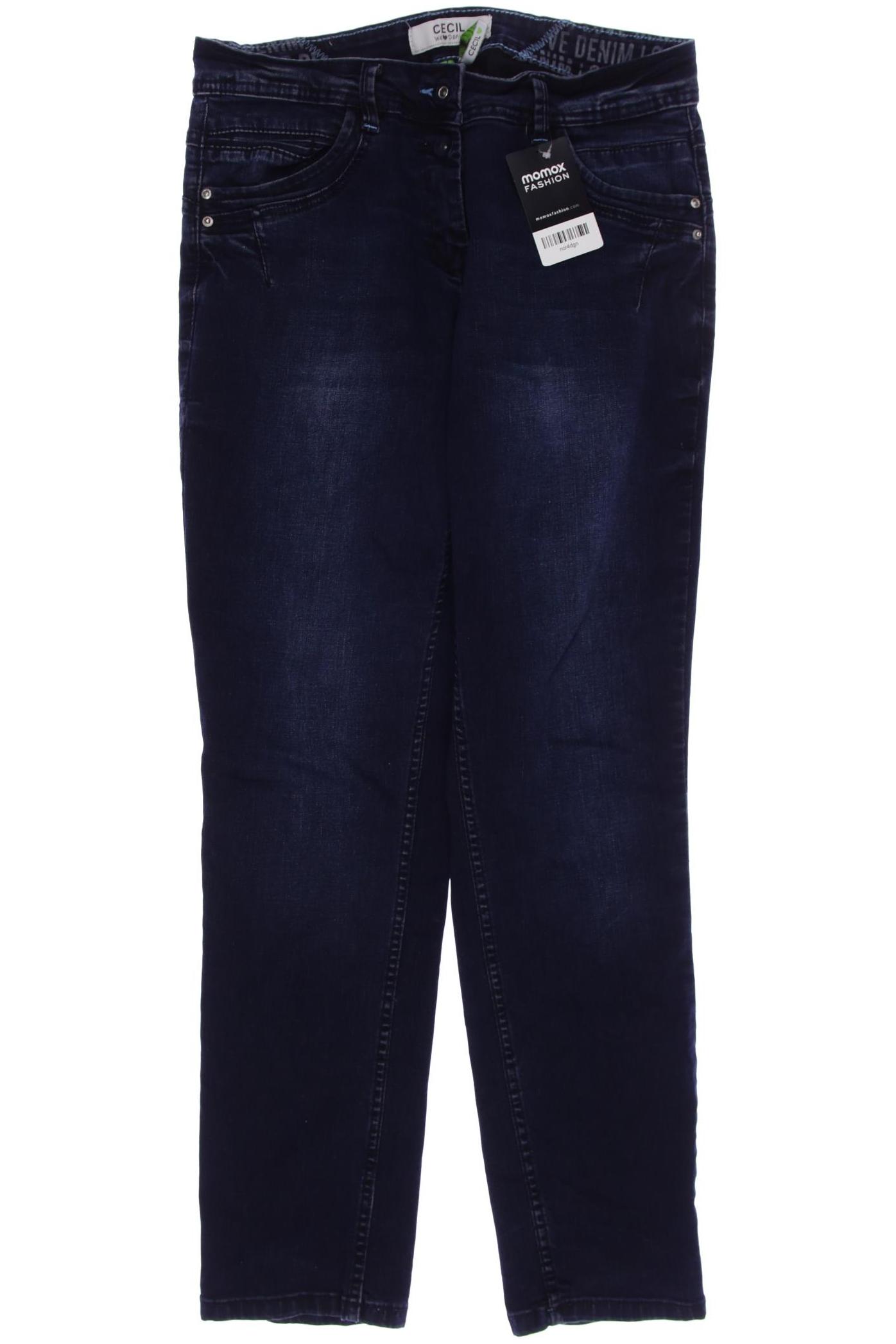 

CECIL Damen Jeans, marineblau