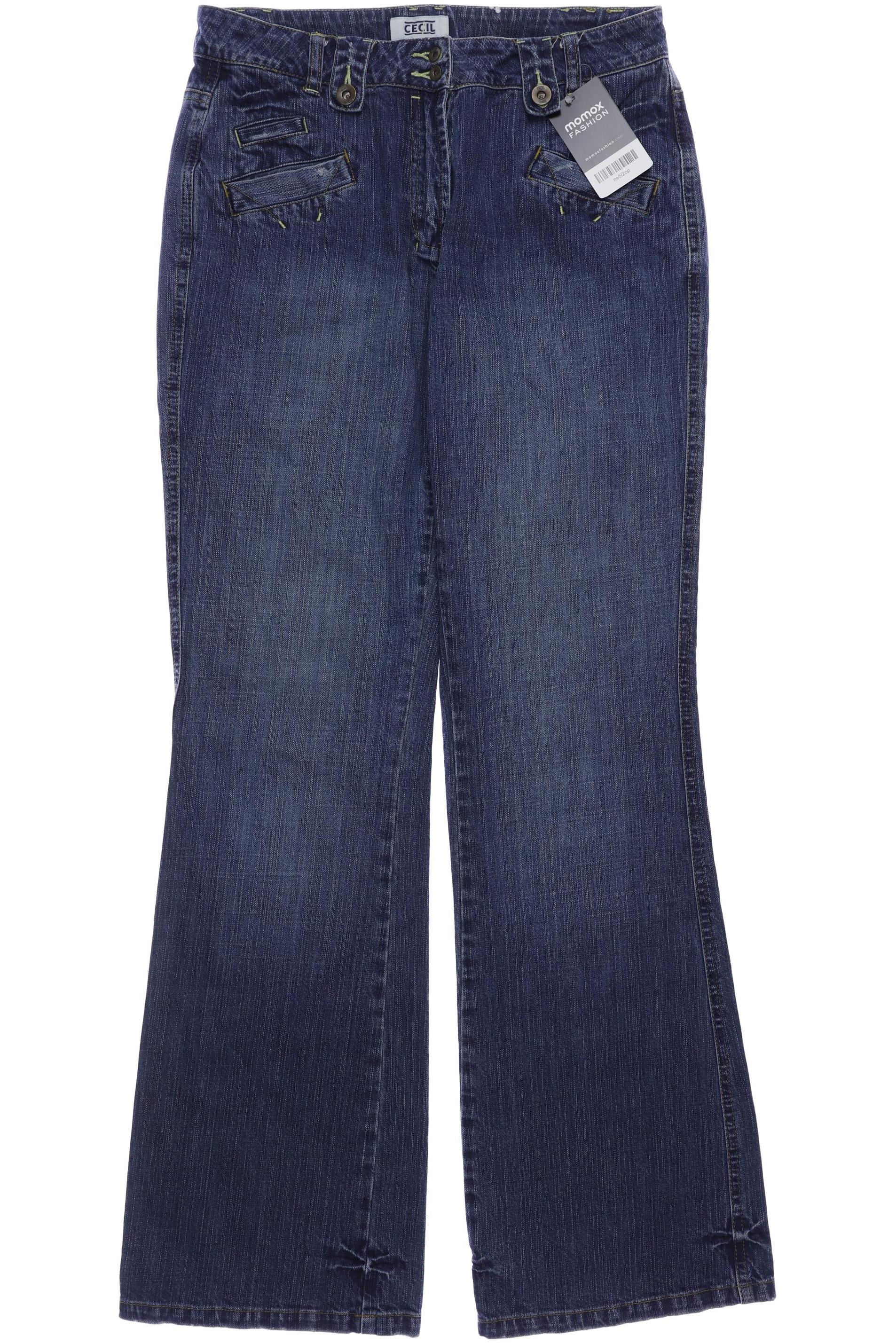 

CECIL Damen Jeans, blau