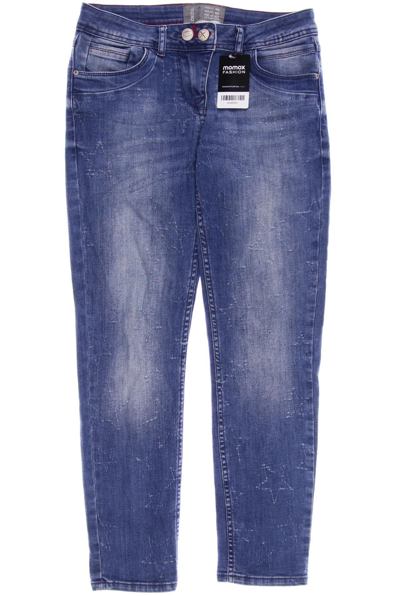 

CECIL Damen Jeans, blau