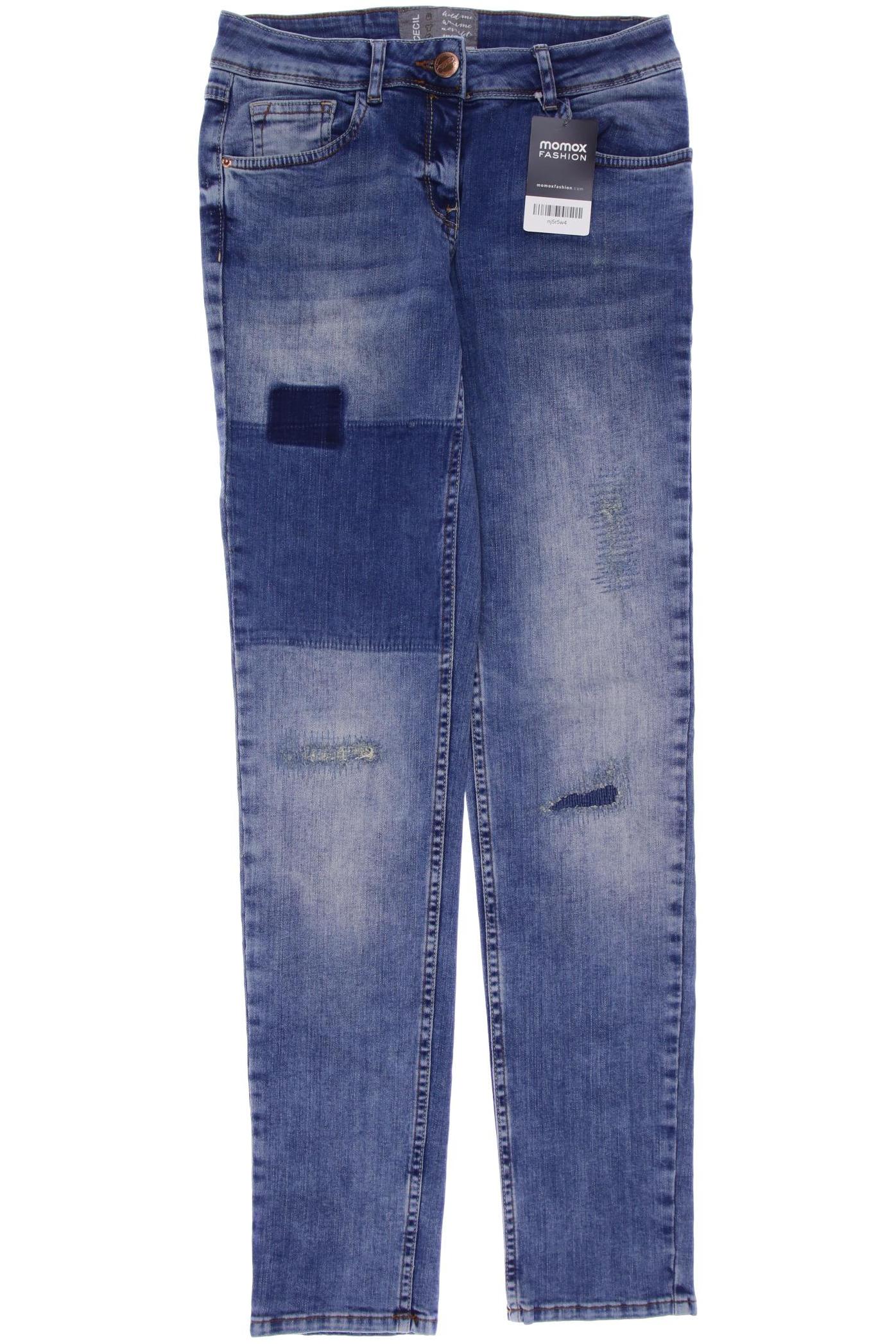 

CECIL Damen Jeans, blau