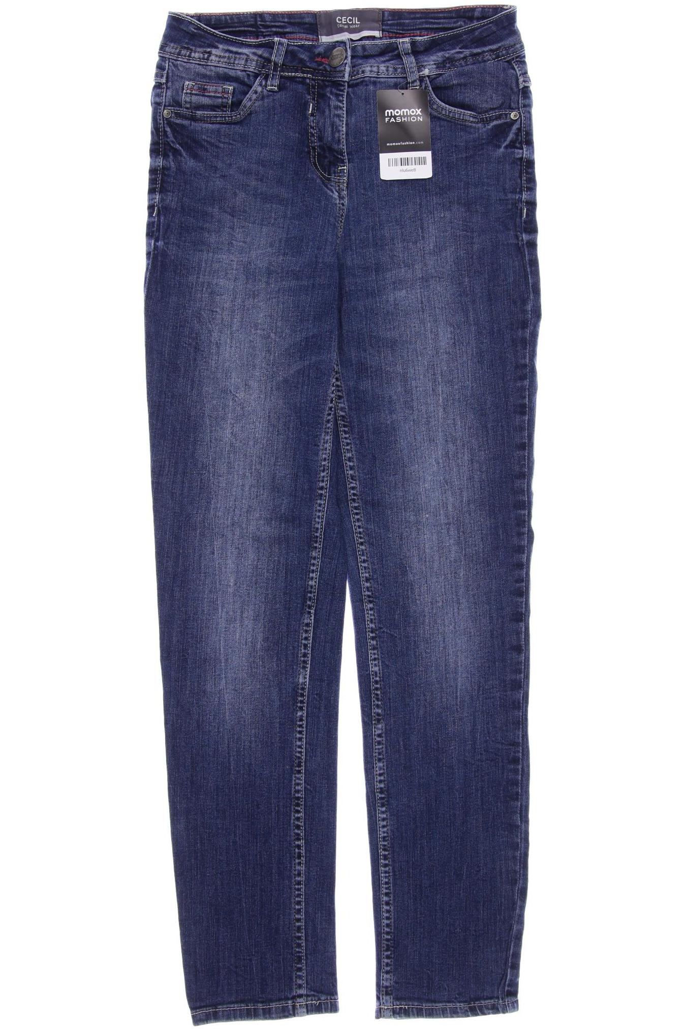 

CECIL Damen Jeans, blau