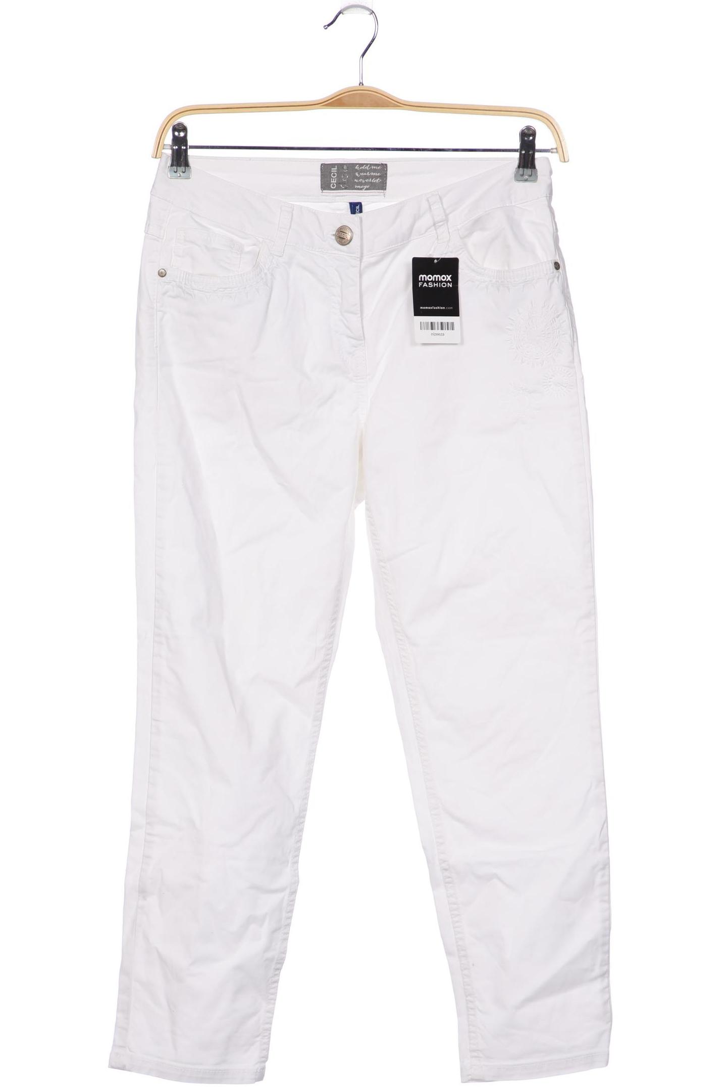 

CECIL Damen Jeans, weiß