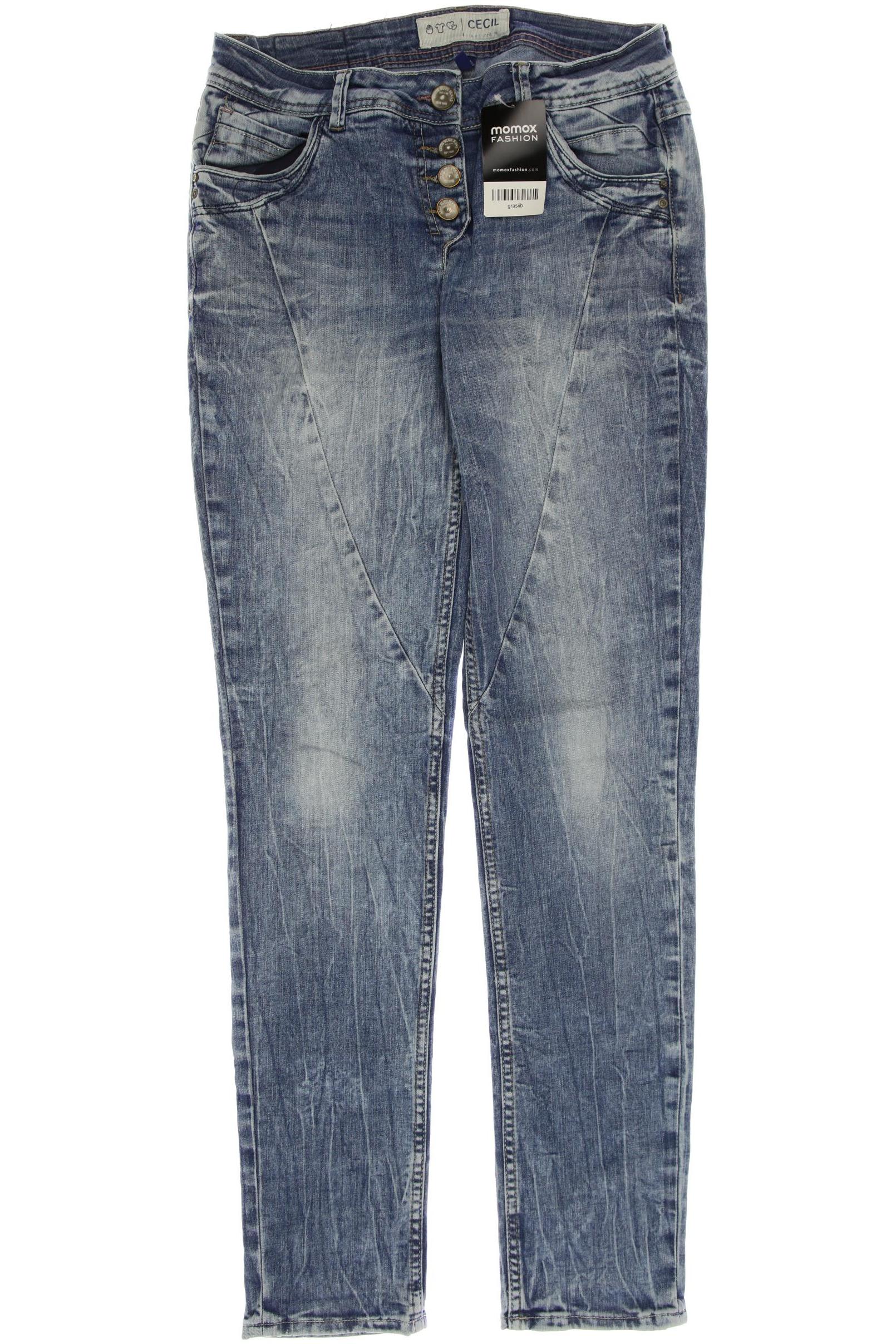 

CECIL Damen Jeans, blau
