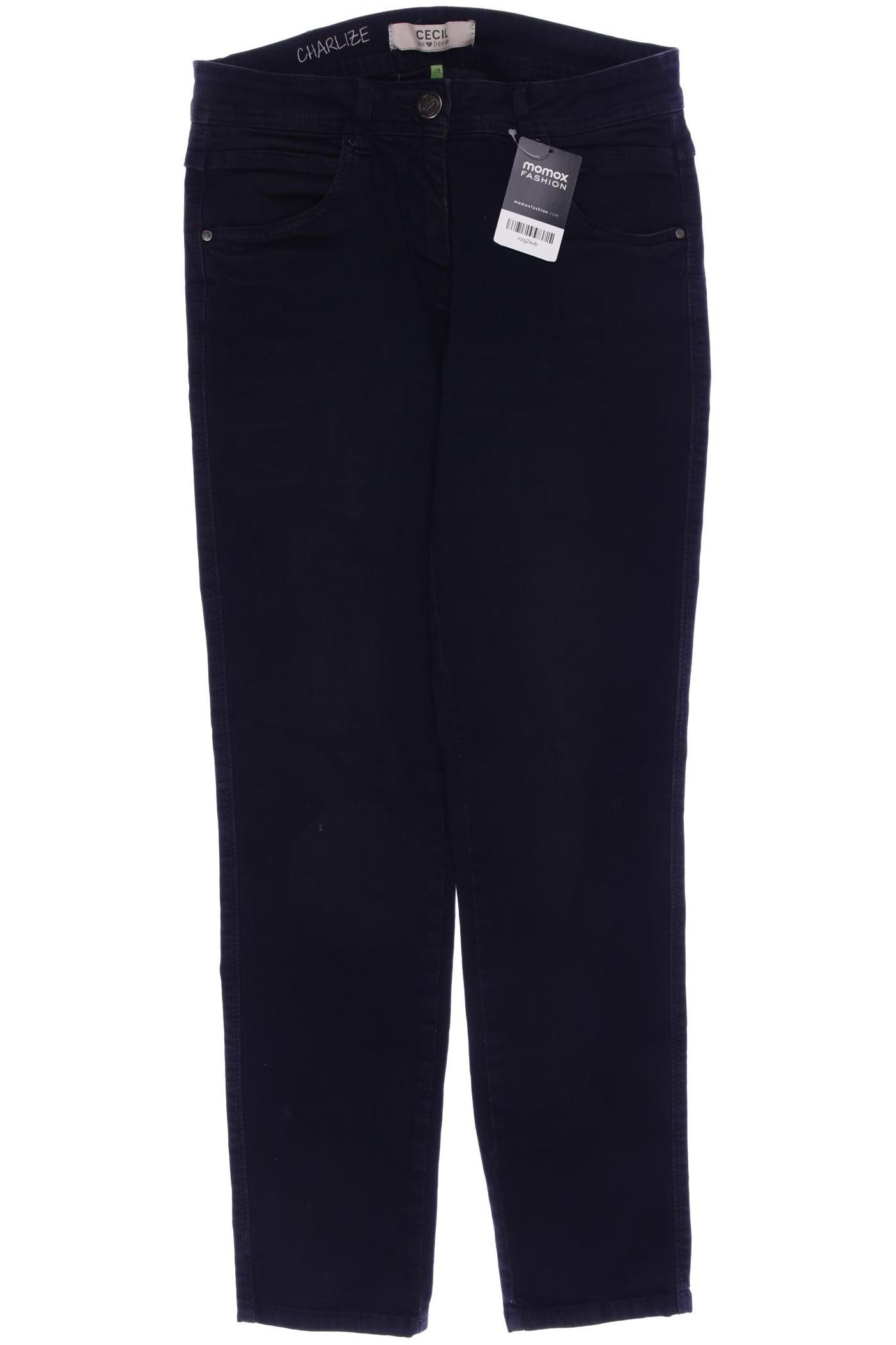 

CECIL Damen Jeans, schwarz