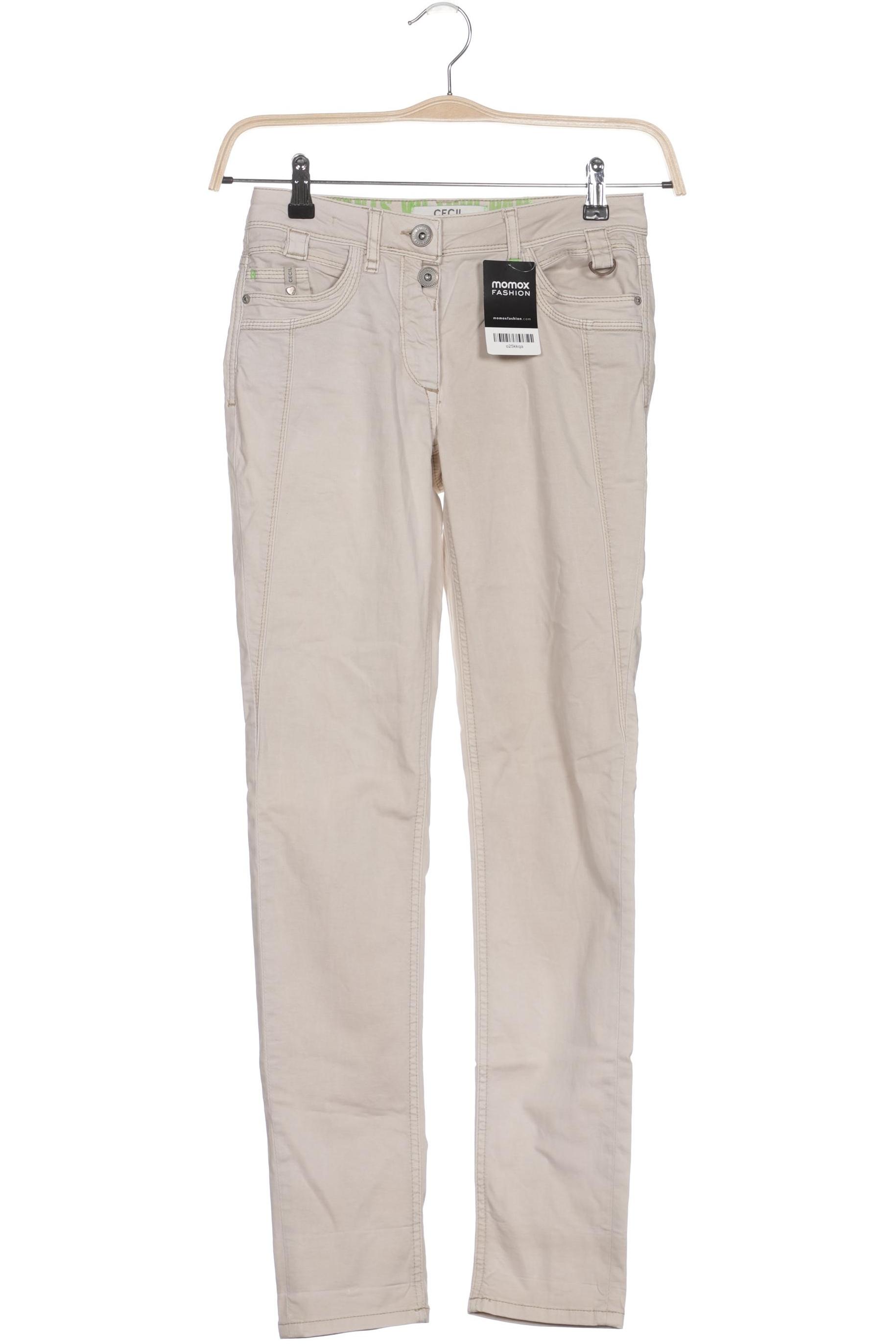

Cecil Damen Jeans, cremeweiß, Gr. 25