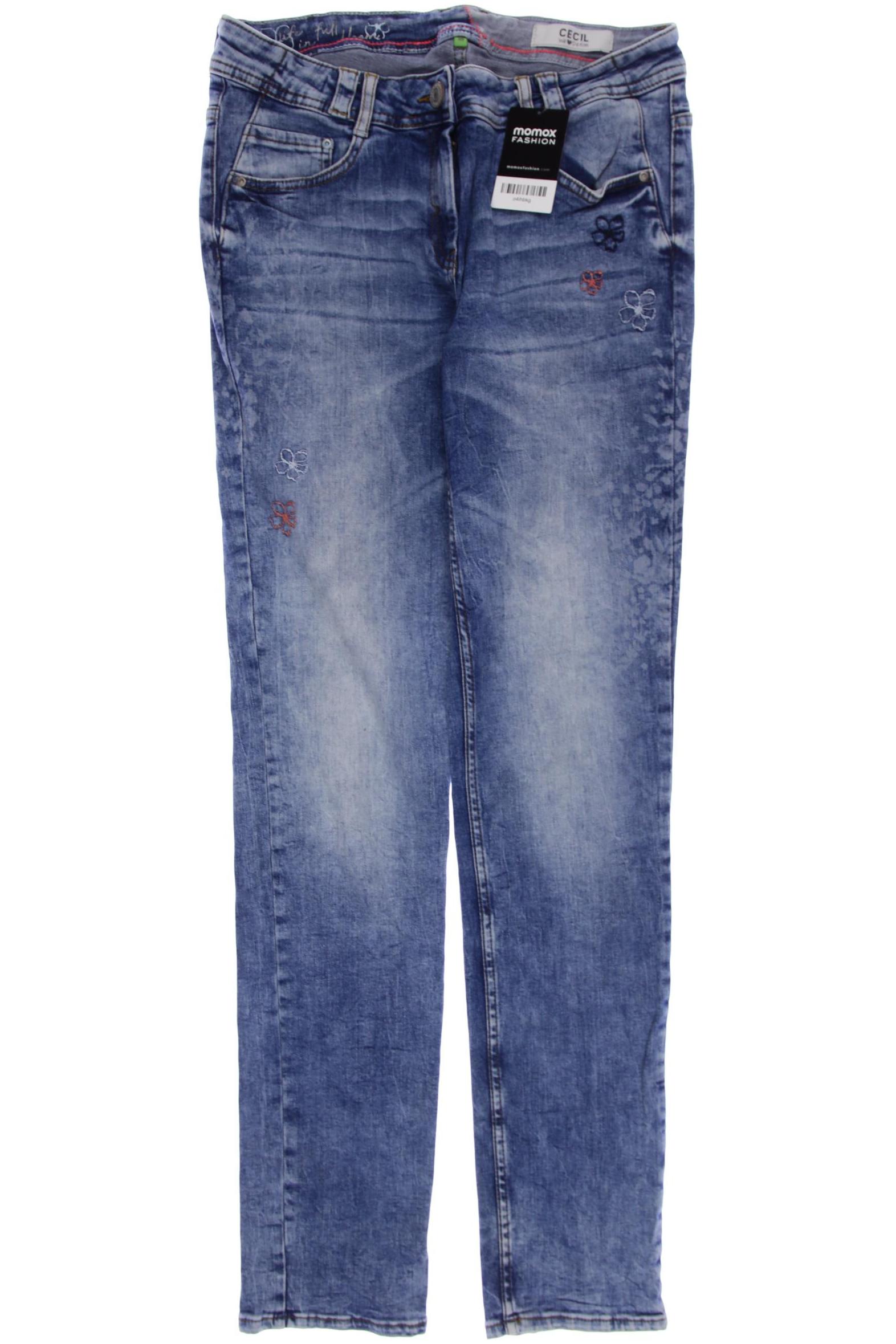 

CECIL Damen Jeans, blau