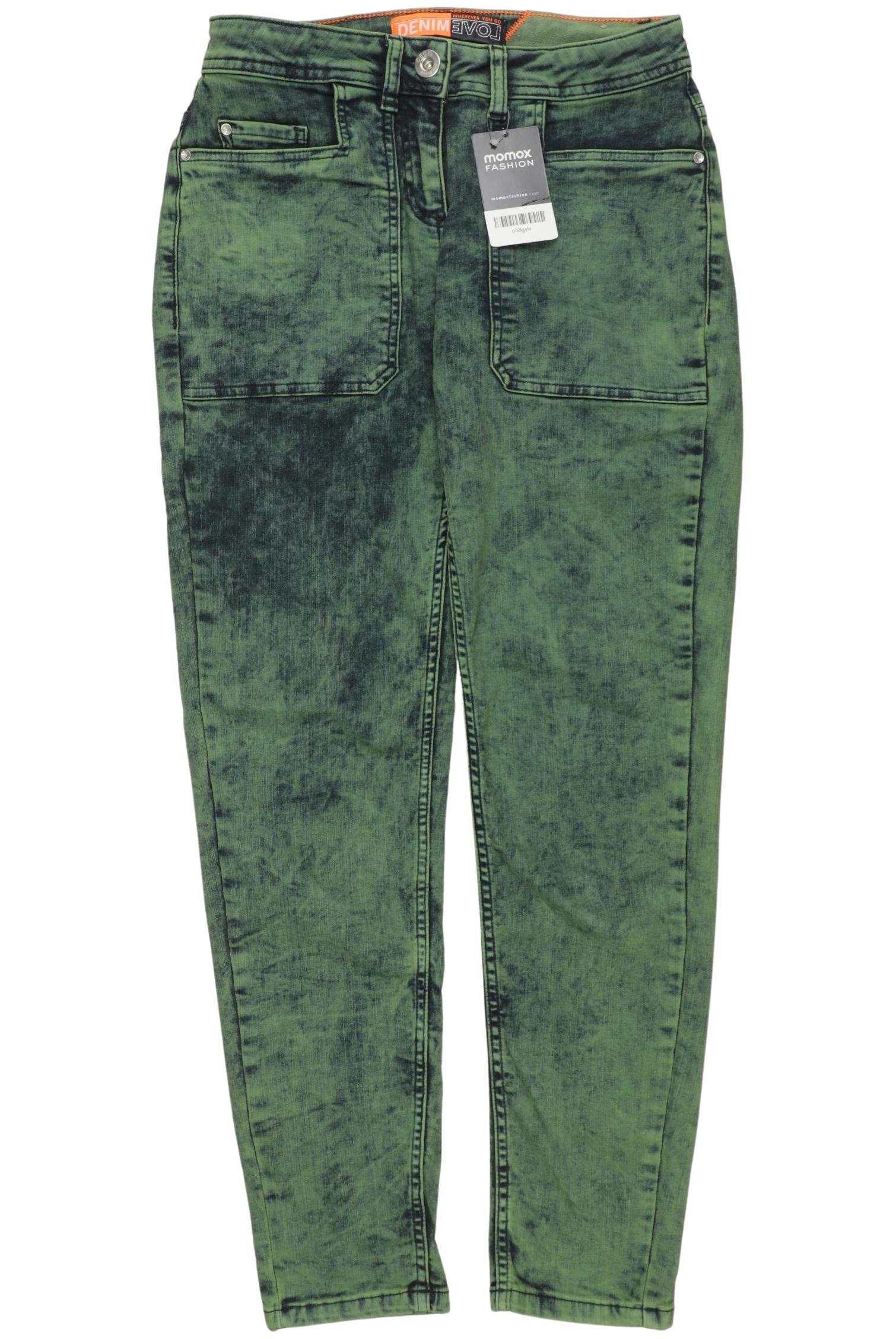 

Cecil Damen Jeans, grün, Gr. 25
