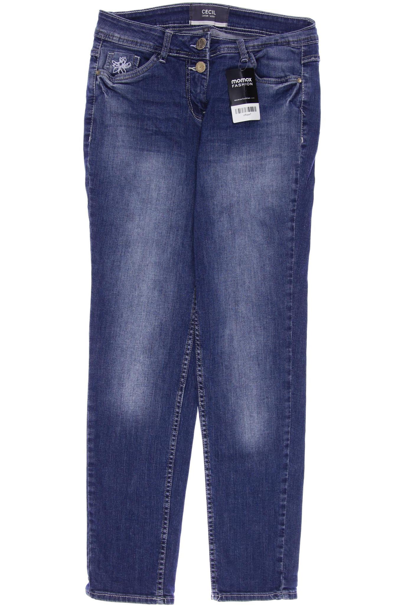 

CECIL Damen Jeans, blau