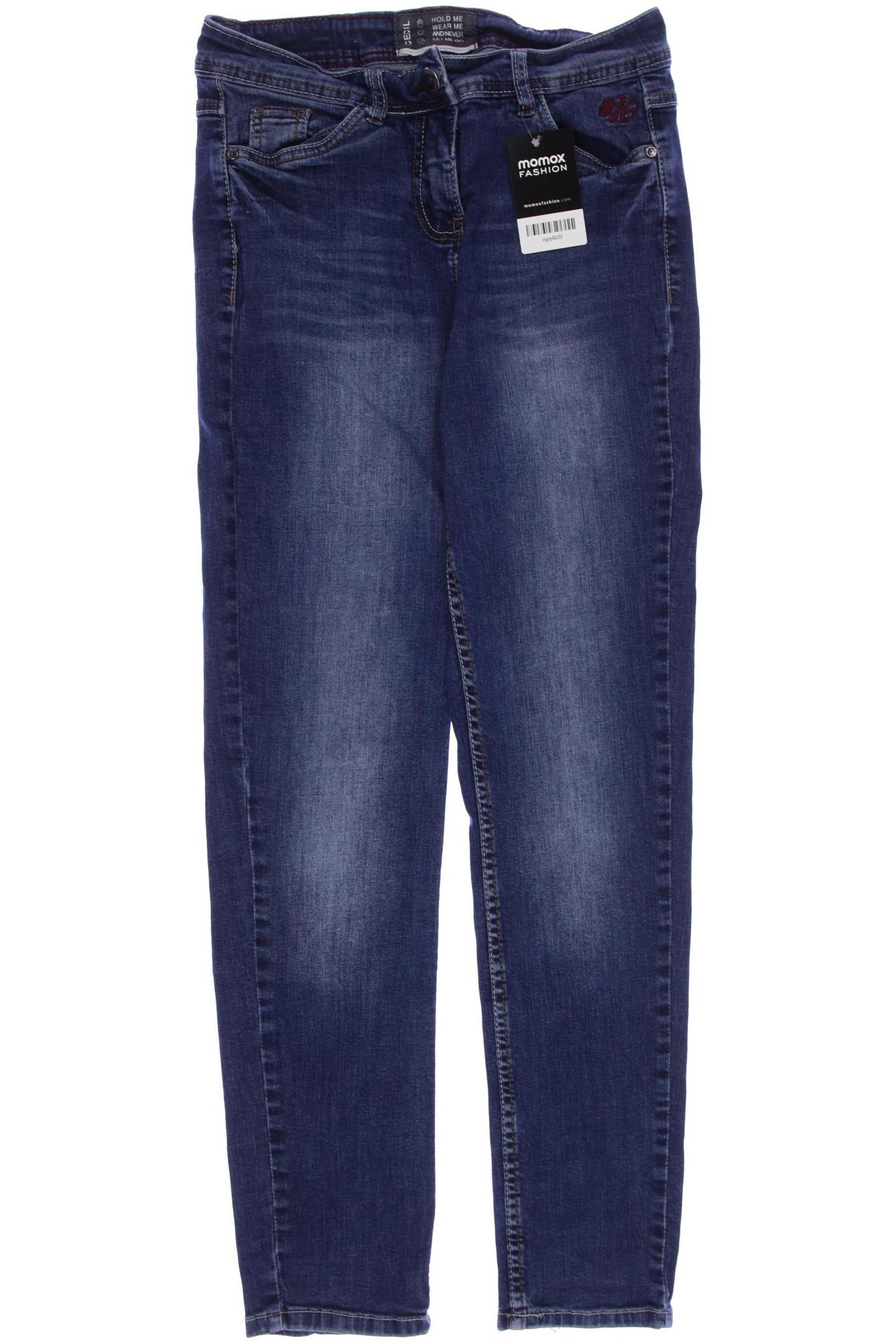 

CECIL Damen Jeans, blau