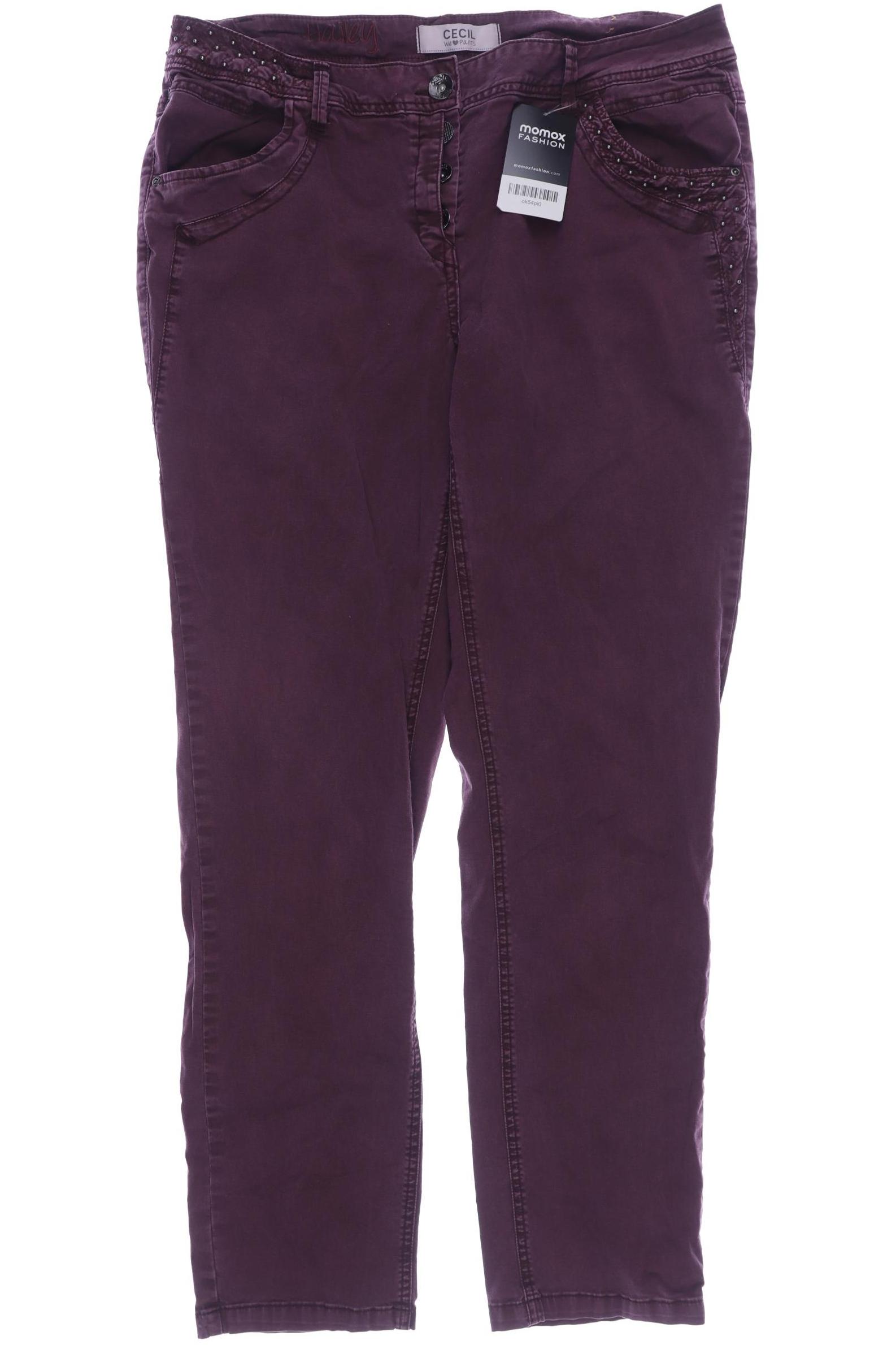 

CECIL Damen Jeans, bordeaux