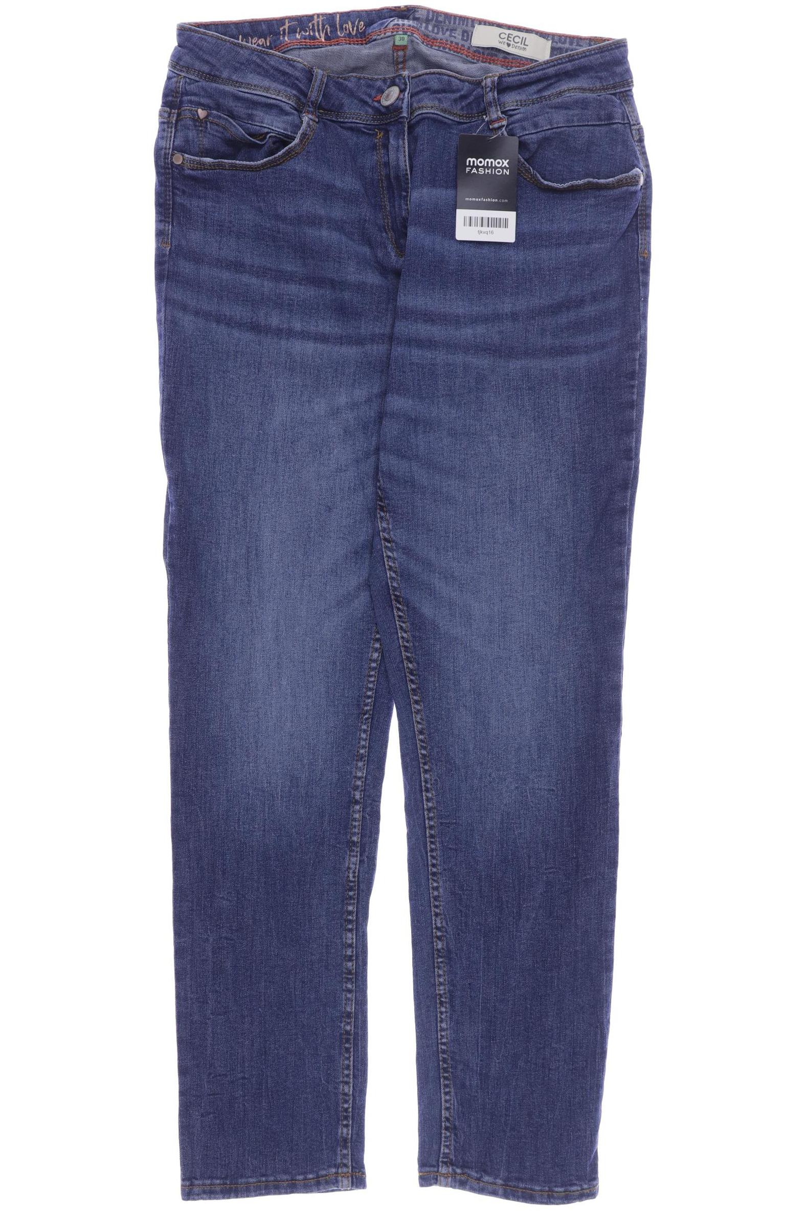 

CECIL Damen Jeans, blau