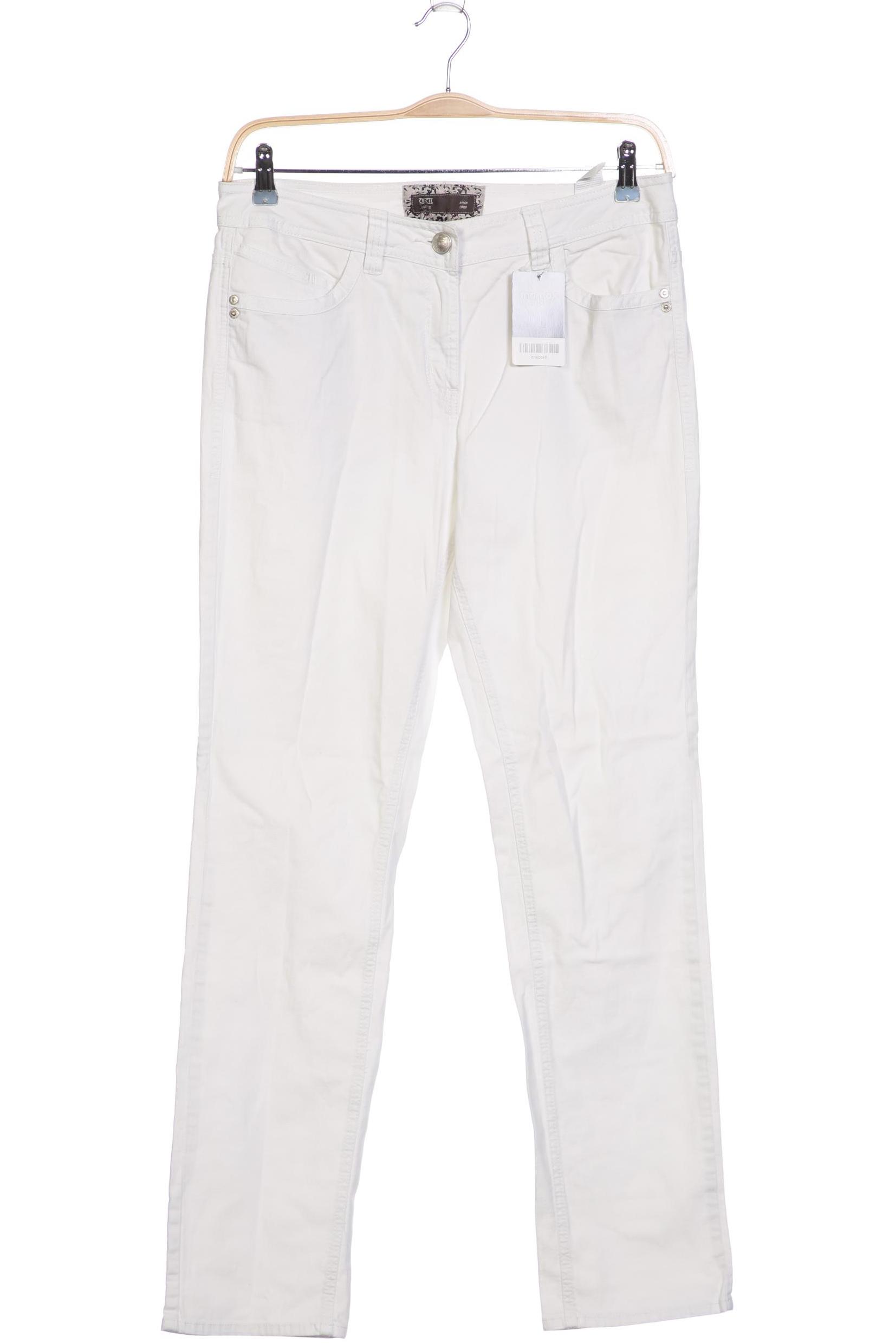 

CECIL Damen Jeans, weiß