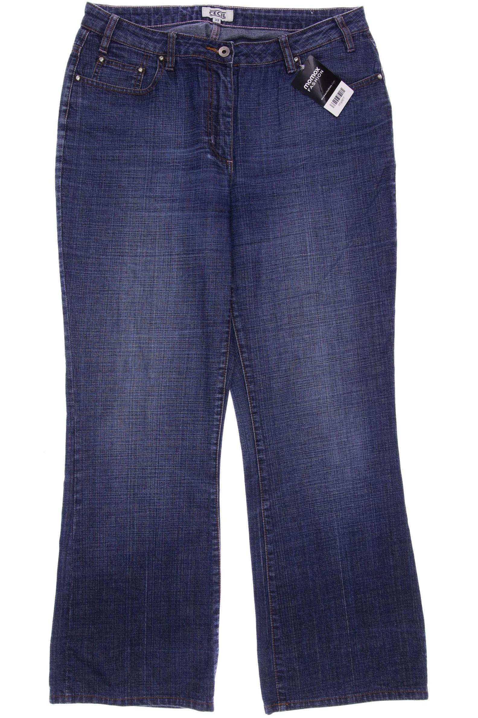 

CECIL Damen Jeans, blau