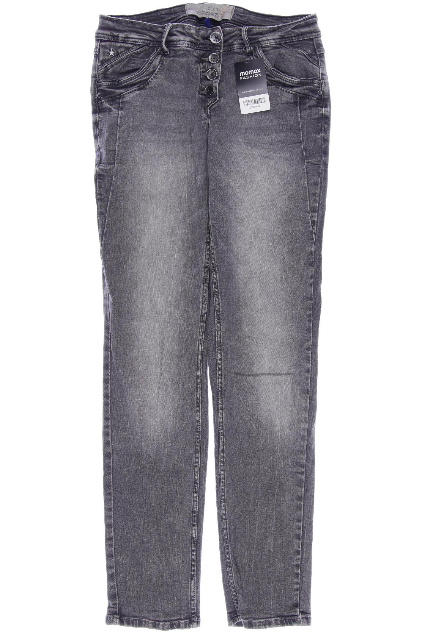 

CECIL Damen Jeans, grau