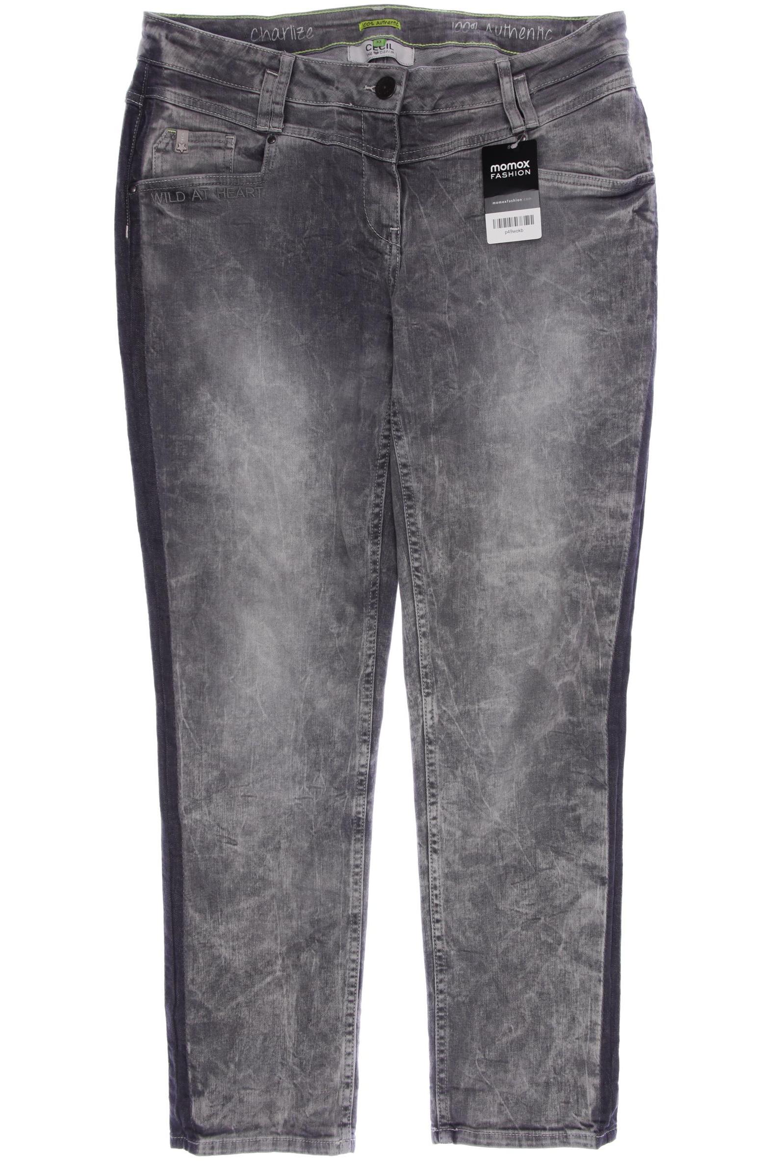 

CECIL Damen Jeans, grau