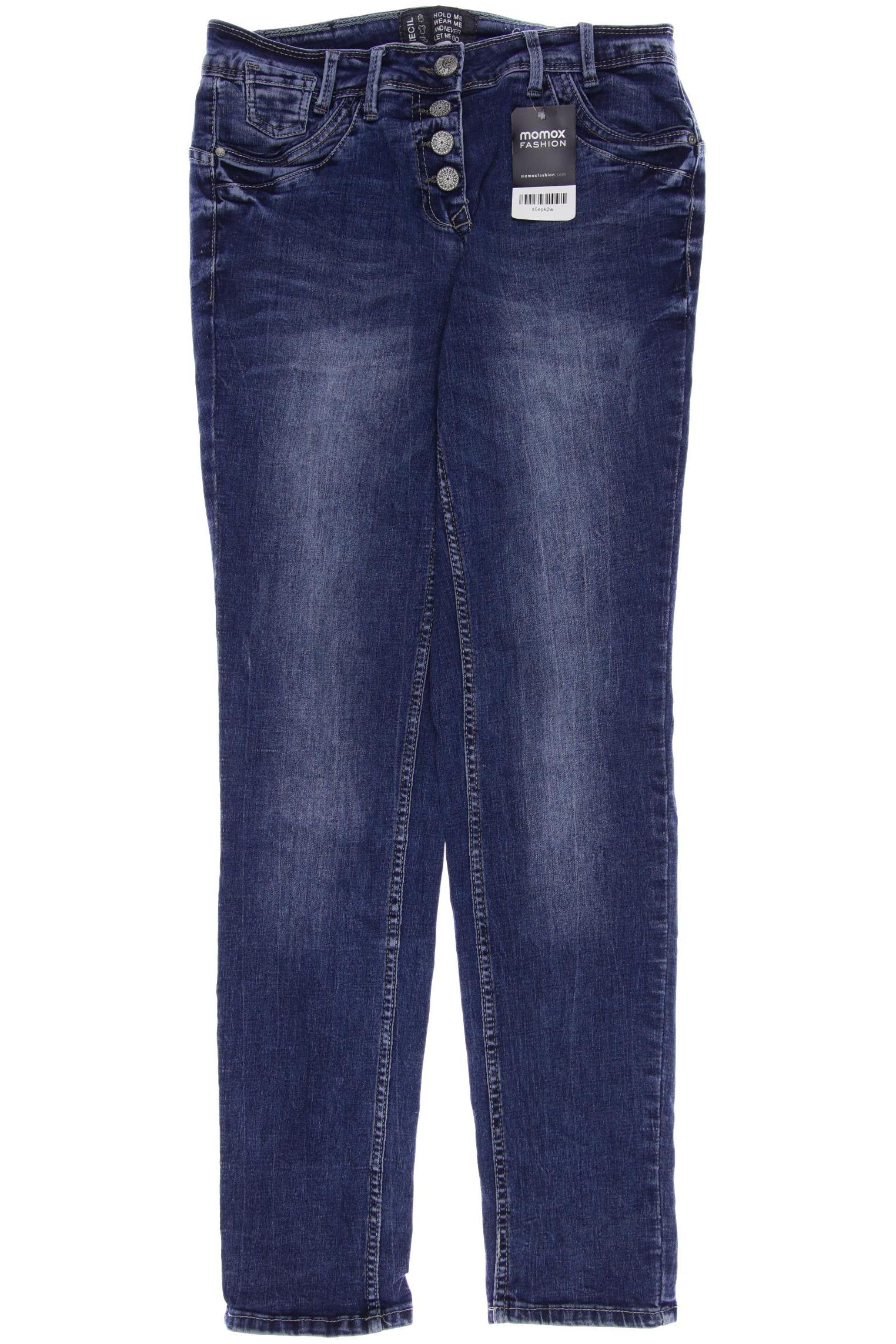 

CECIL Damen Jeans, blau