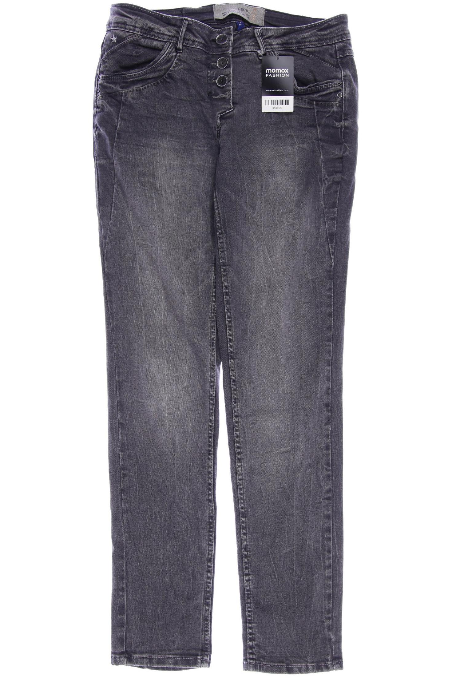 

CECIL Damen Jeans, grau