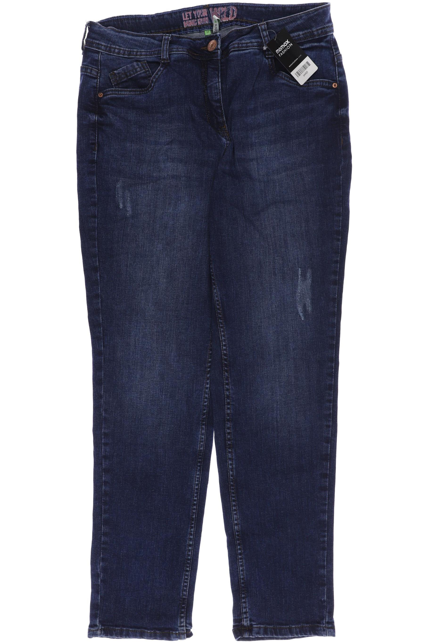 

CECIL Damen Jeans, marineblau