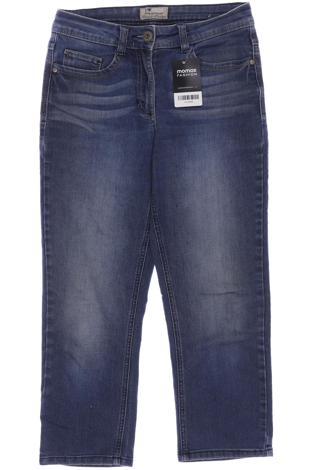 

CECIL Damen Jeans, blau