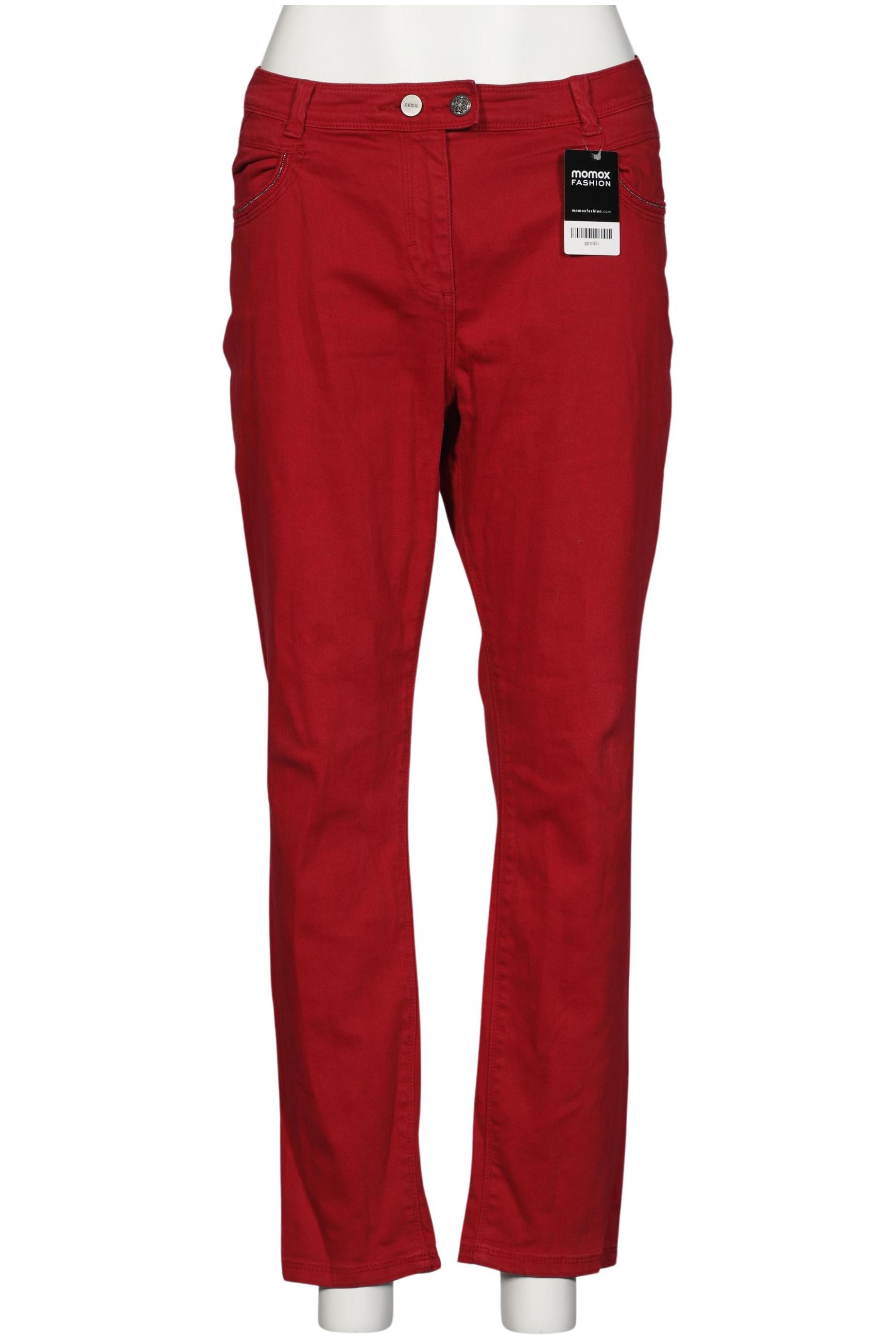 

Cecil Damen Jeans, rot, Gr. 36