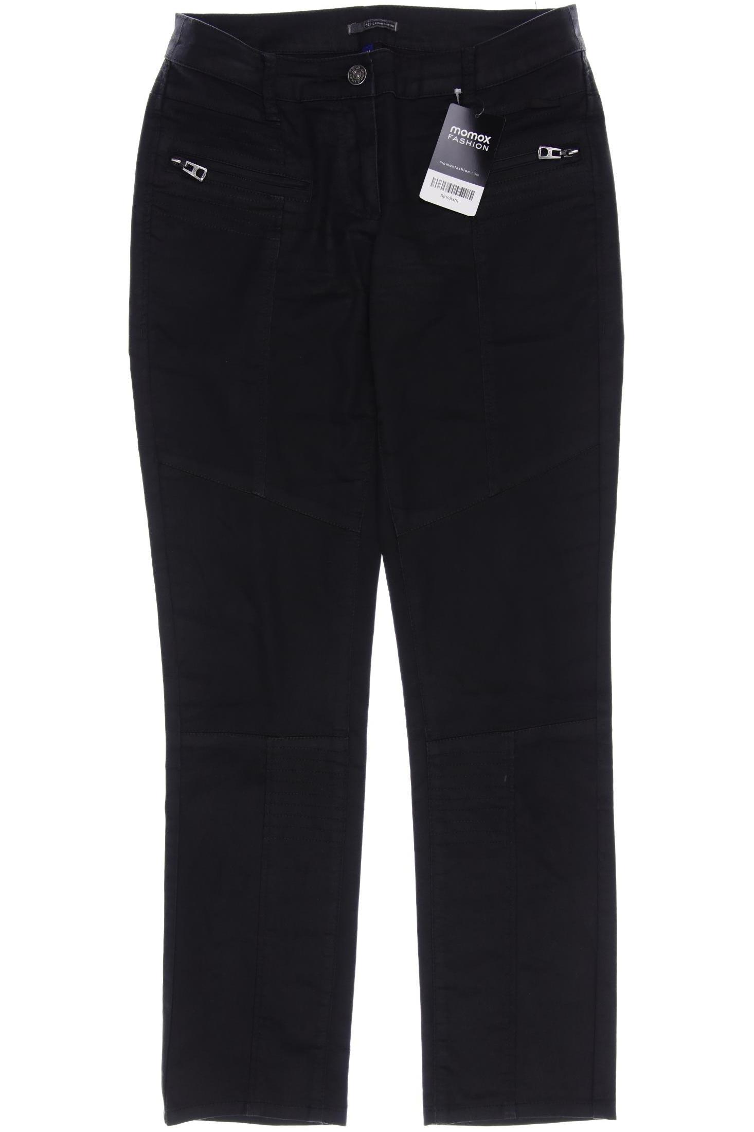 

CECIL Damen Jeans, schwarz