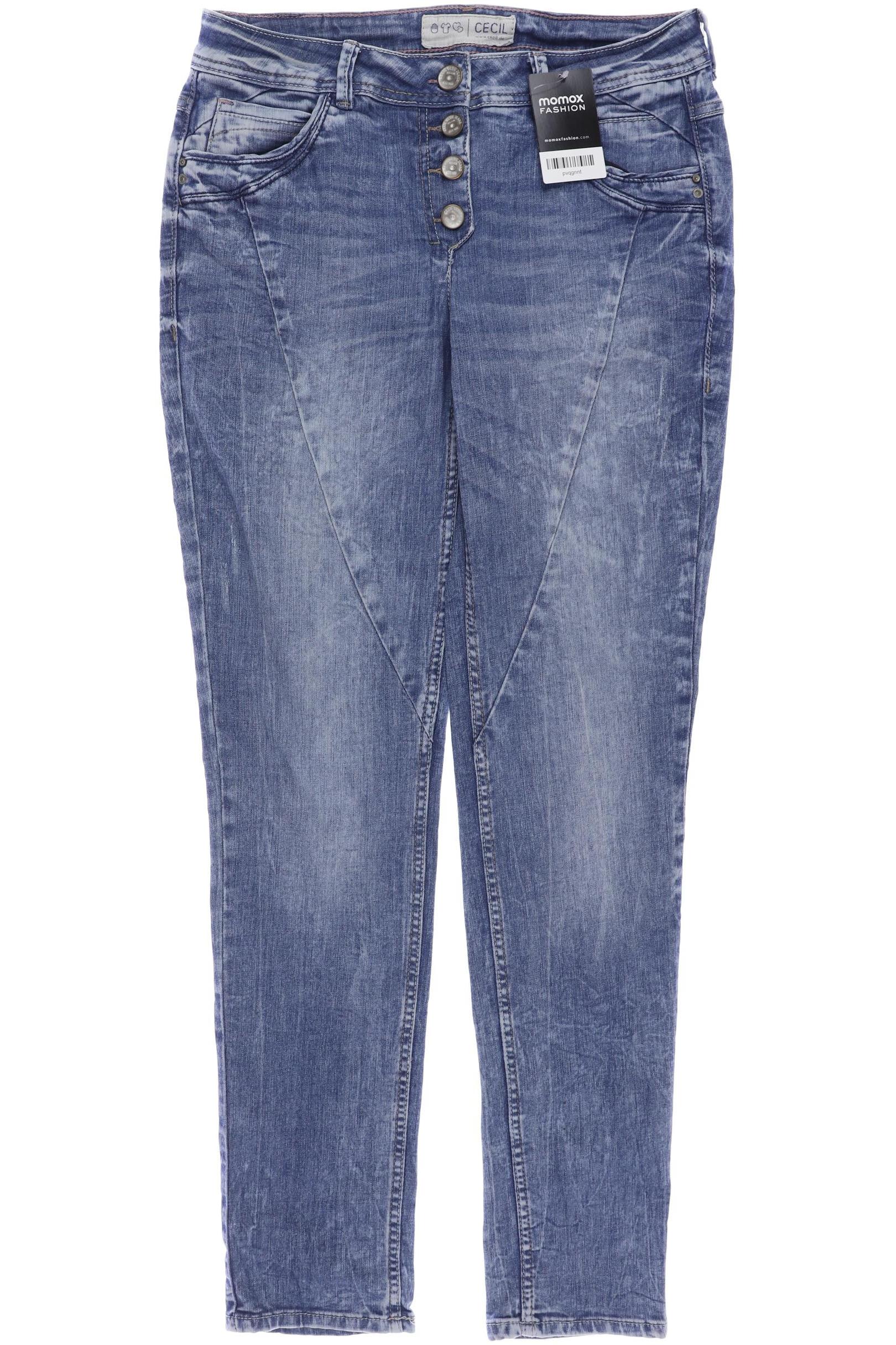 

CECIL Damen Jeans, blau