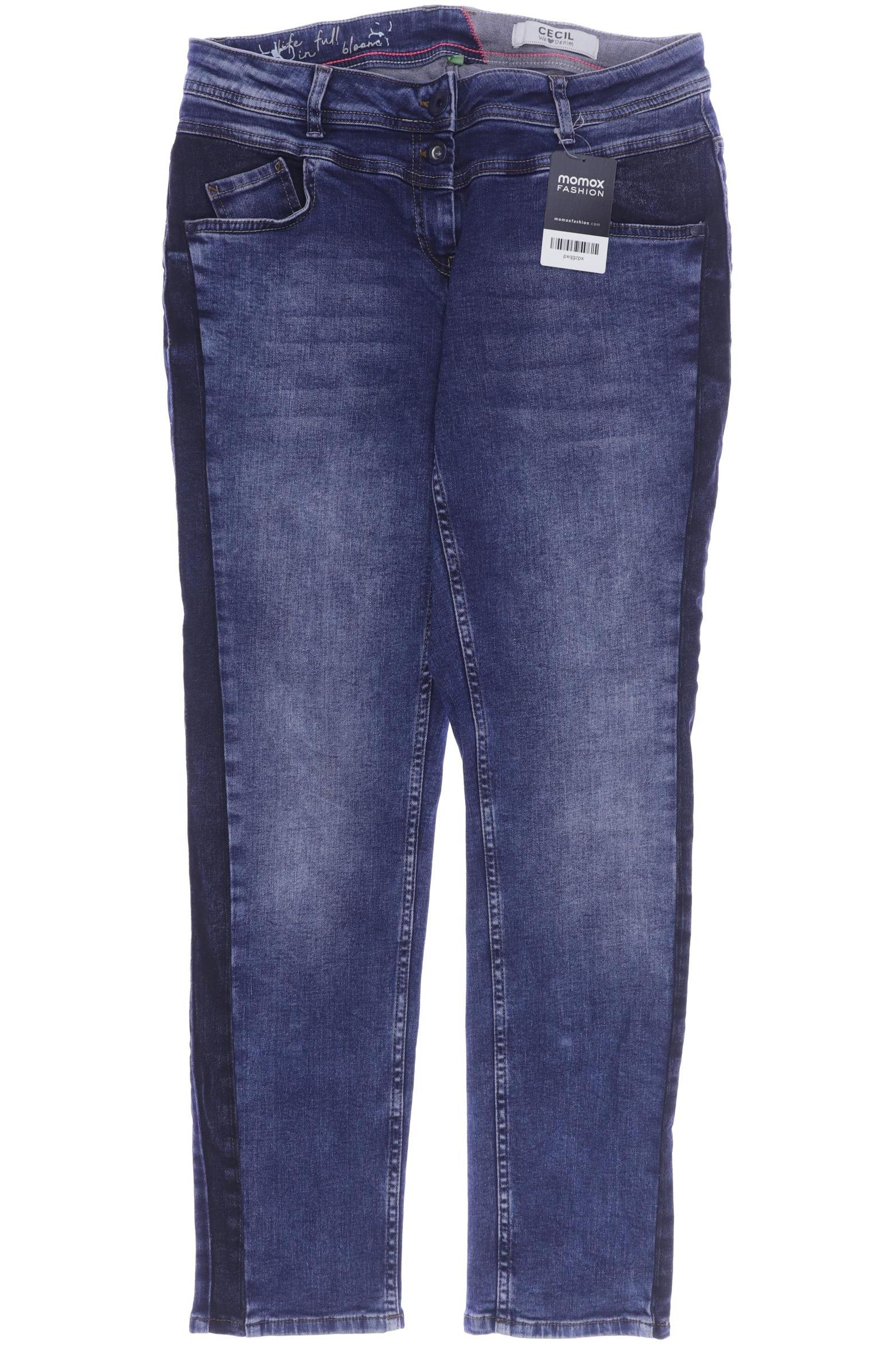 

CECIL Damen Jeans, blau