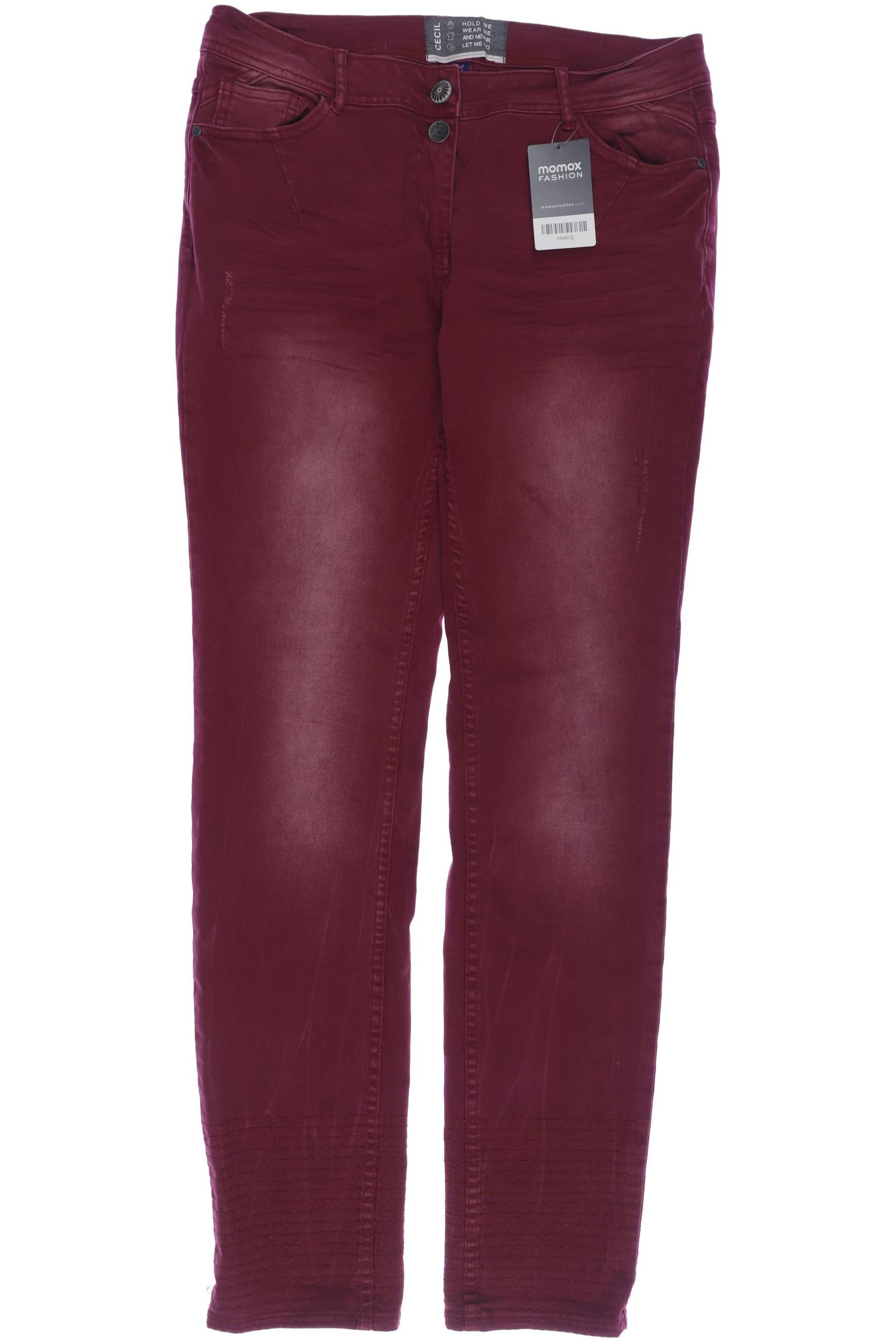 

Cecil Damen Jeans, bordeaux, Gr. 30