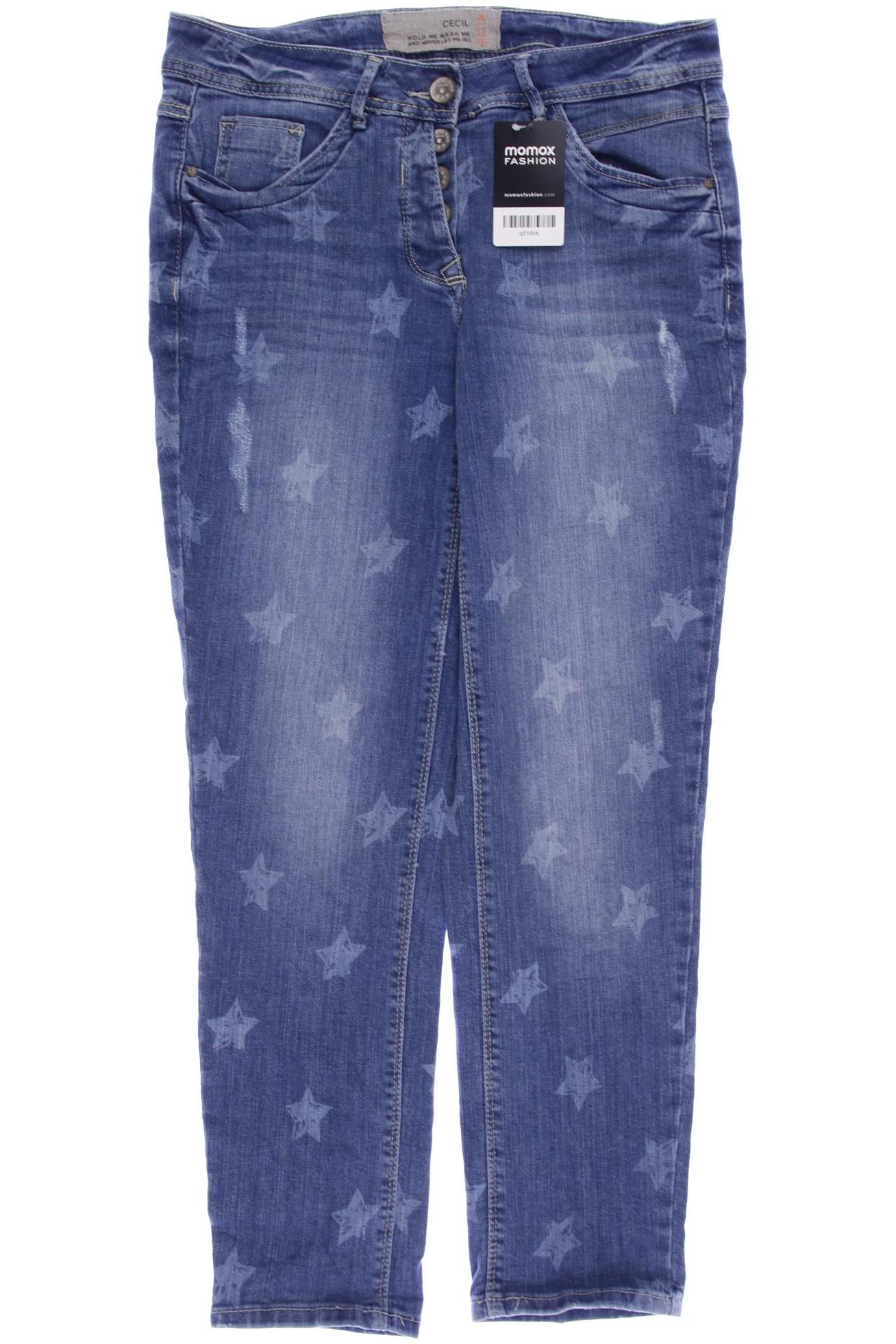 

CECIL Damen Jeans, blau