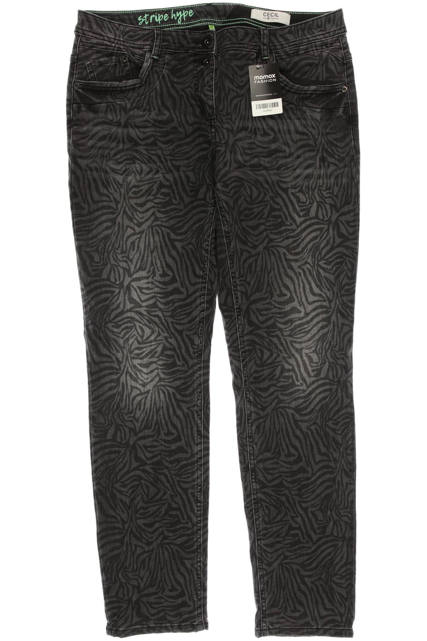 

CECIL Damen Jeans, grau