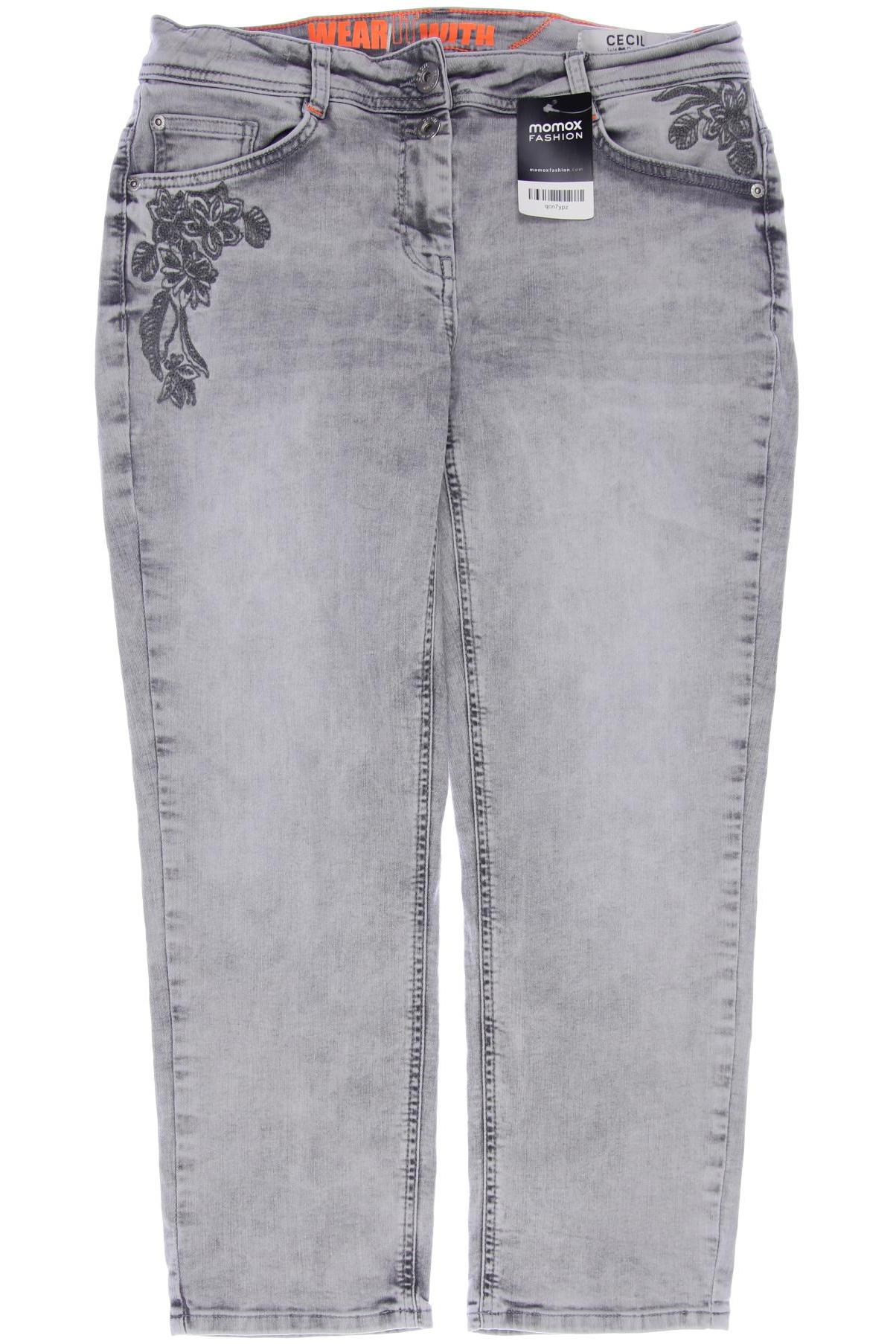 

CECIL Damen Jeans, grau