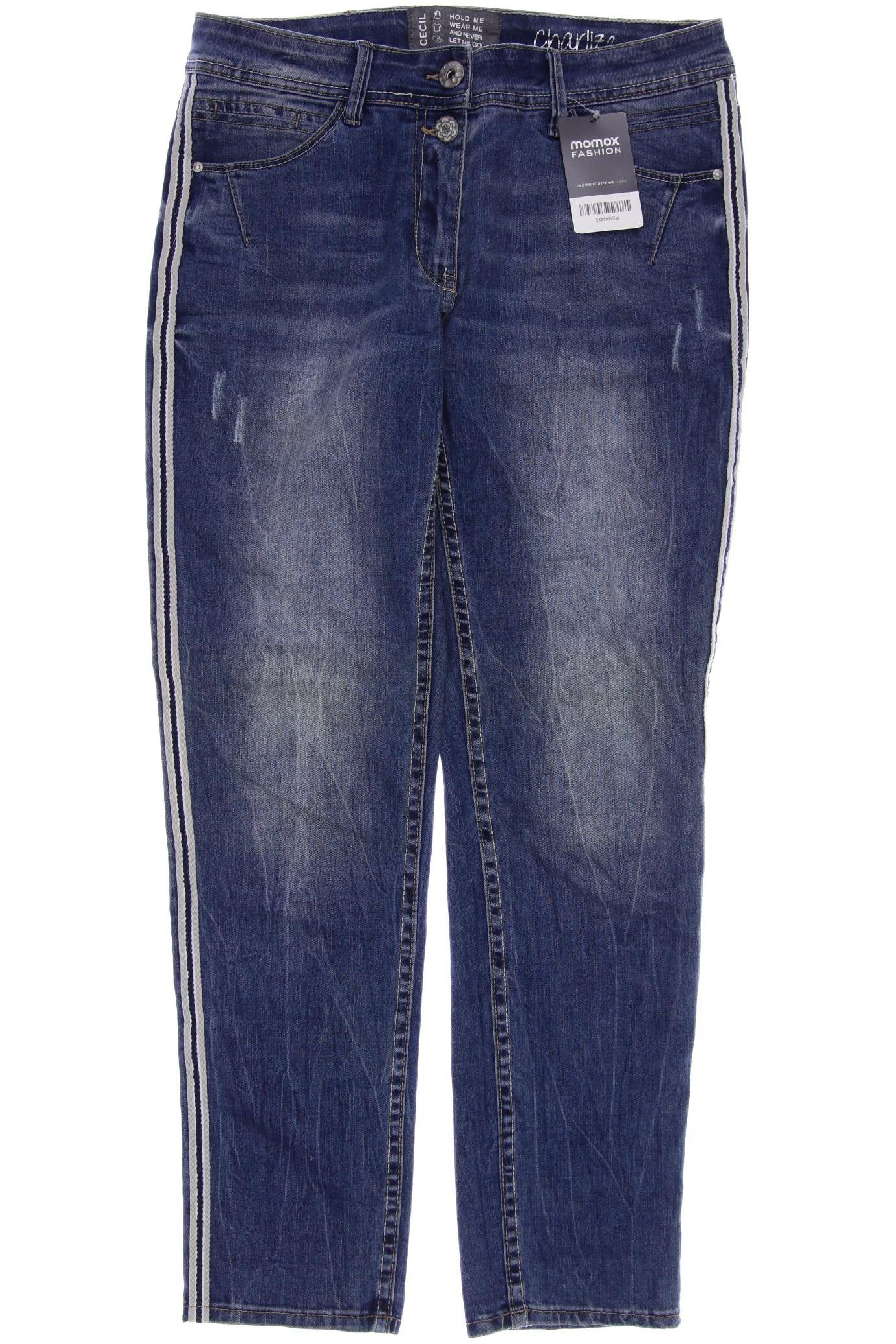 

CECIL Damen Jeans, blau