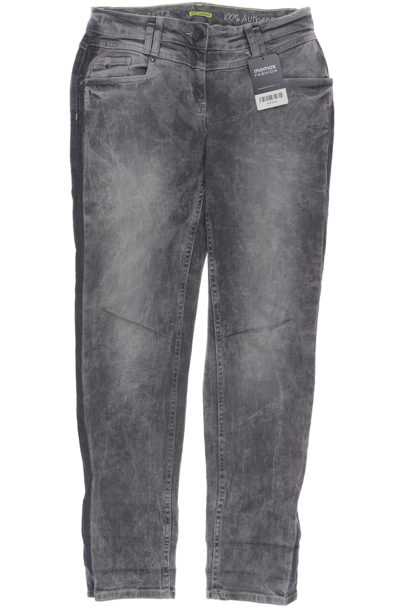 

CECIL Damen Jeans, grau