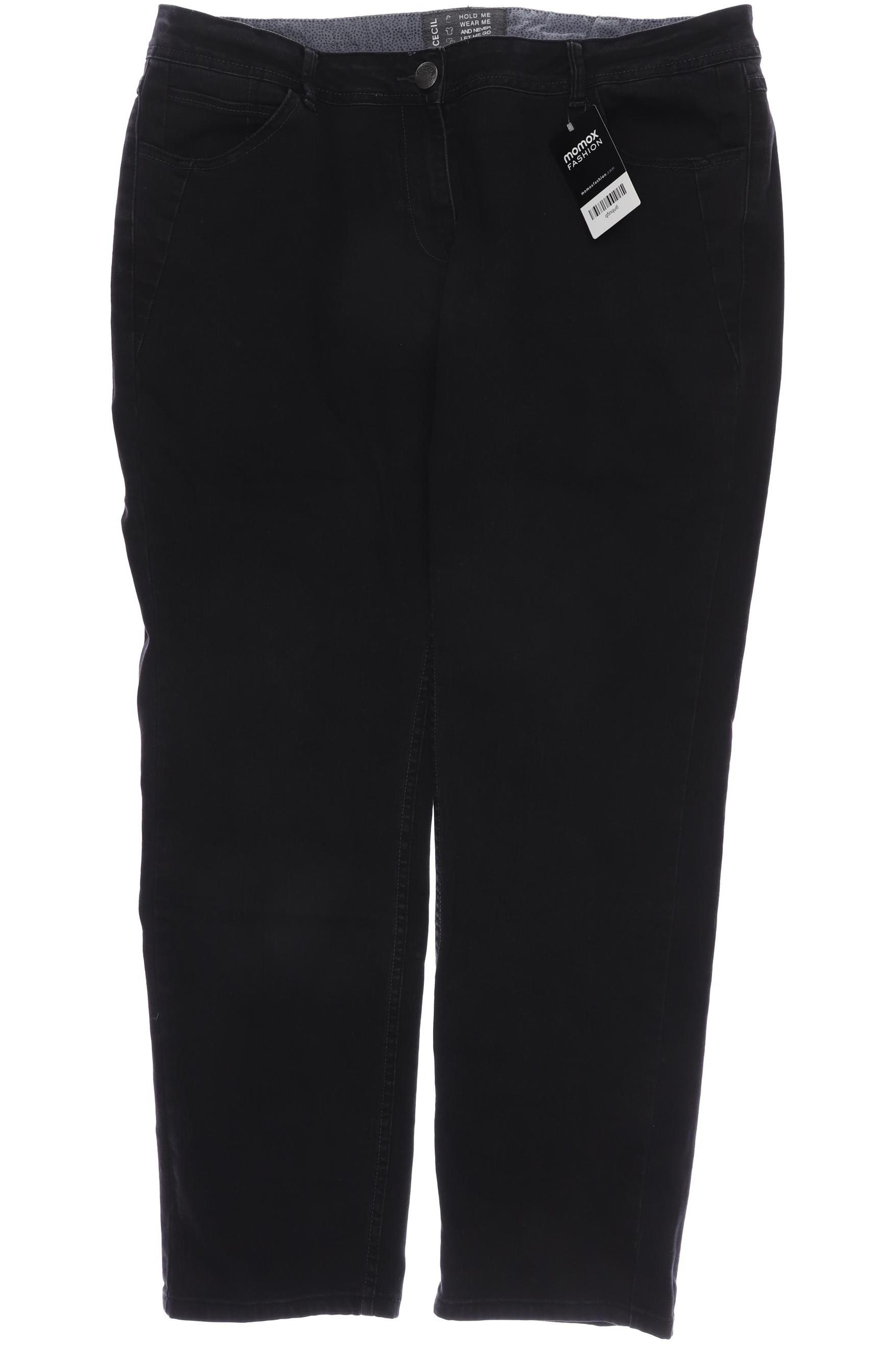 

CECIL Damen Jeans, schwarz