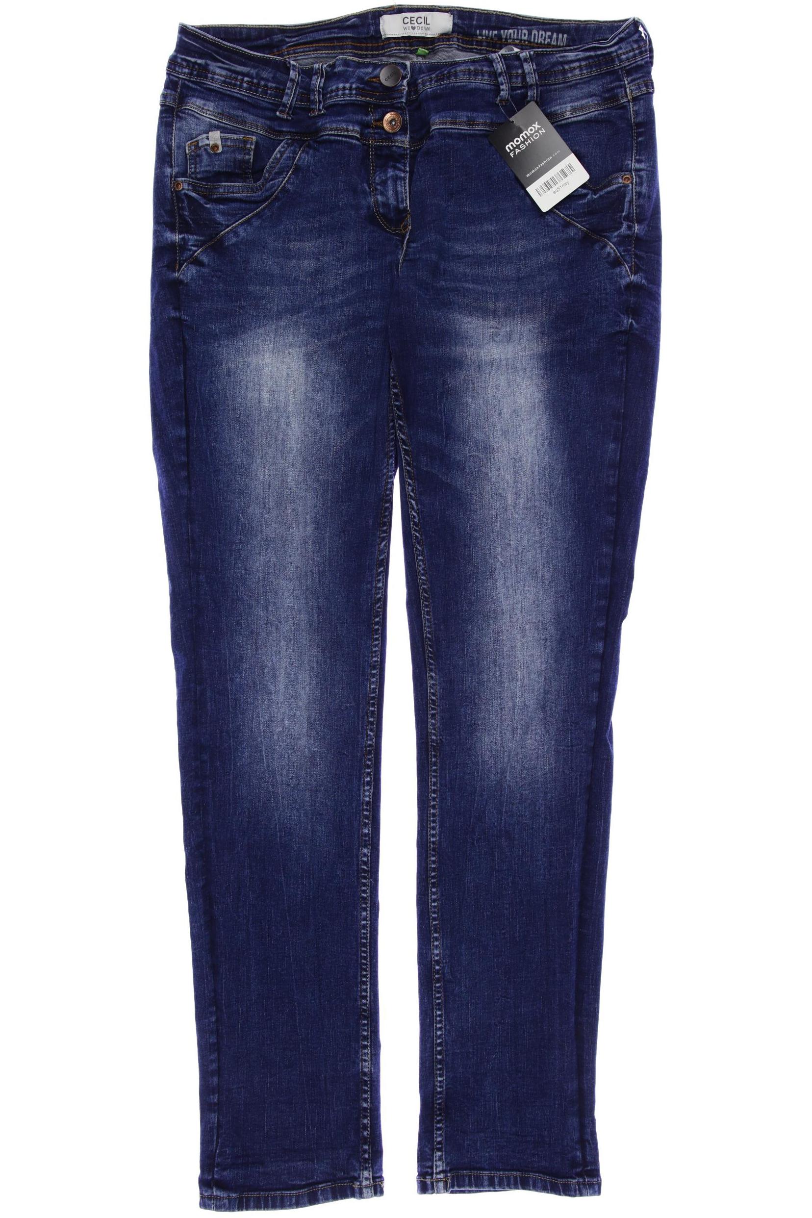 

CECIL Damen Jeans, blau