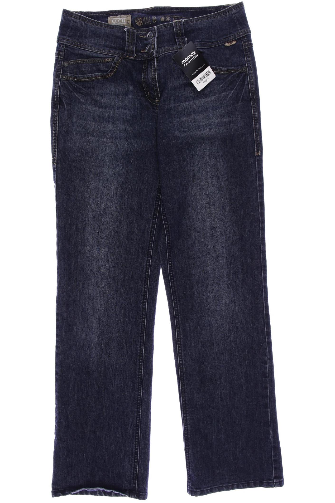 

CECIL Damen Jeans, blau