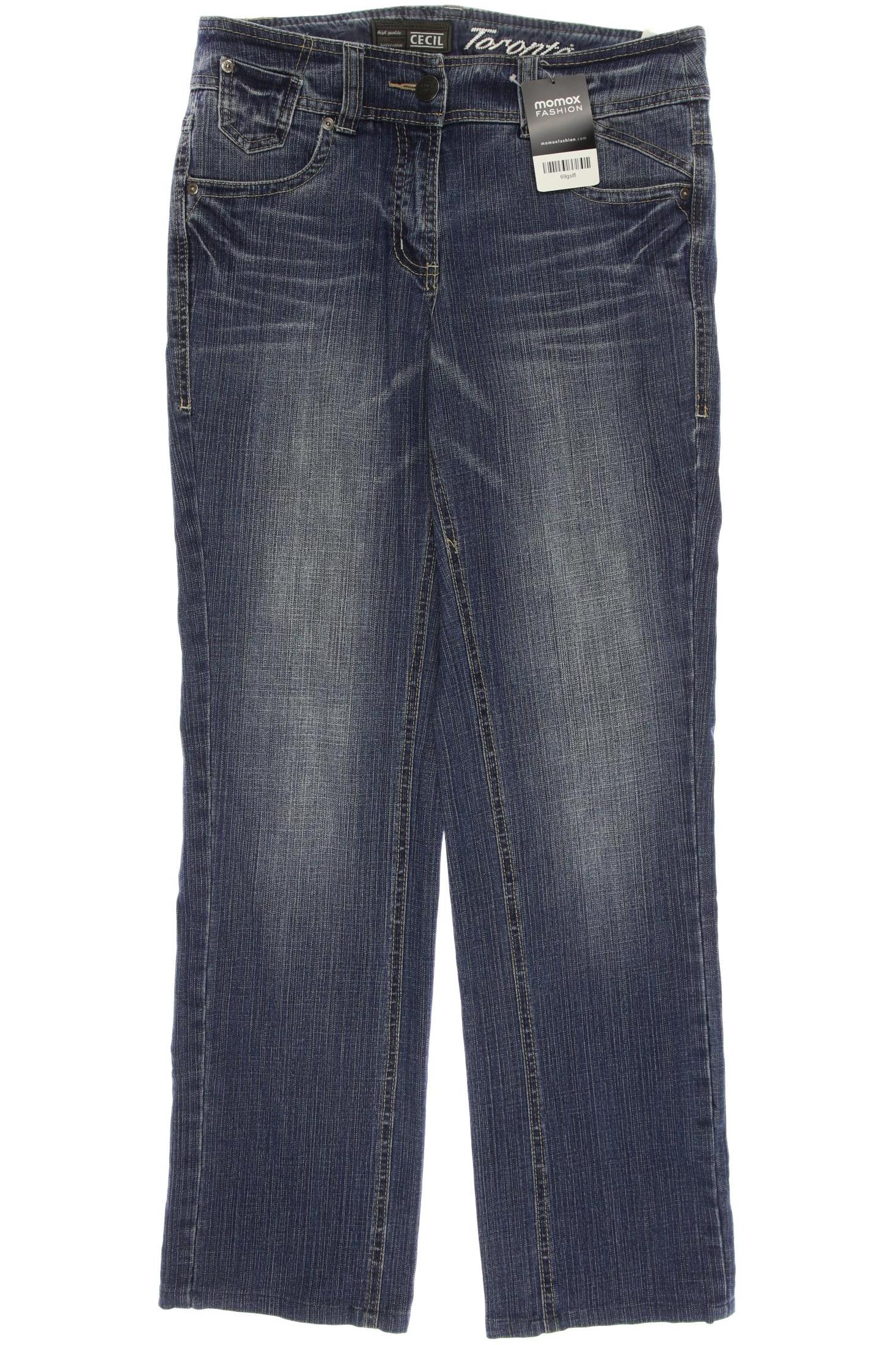 

CECIL Damen Jeans, blau