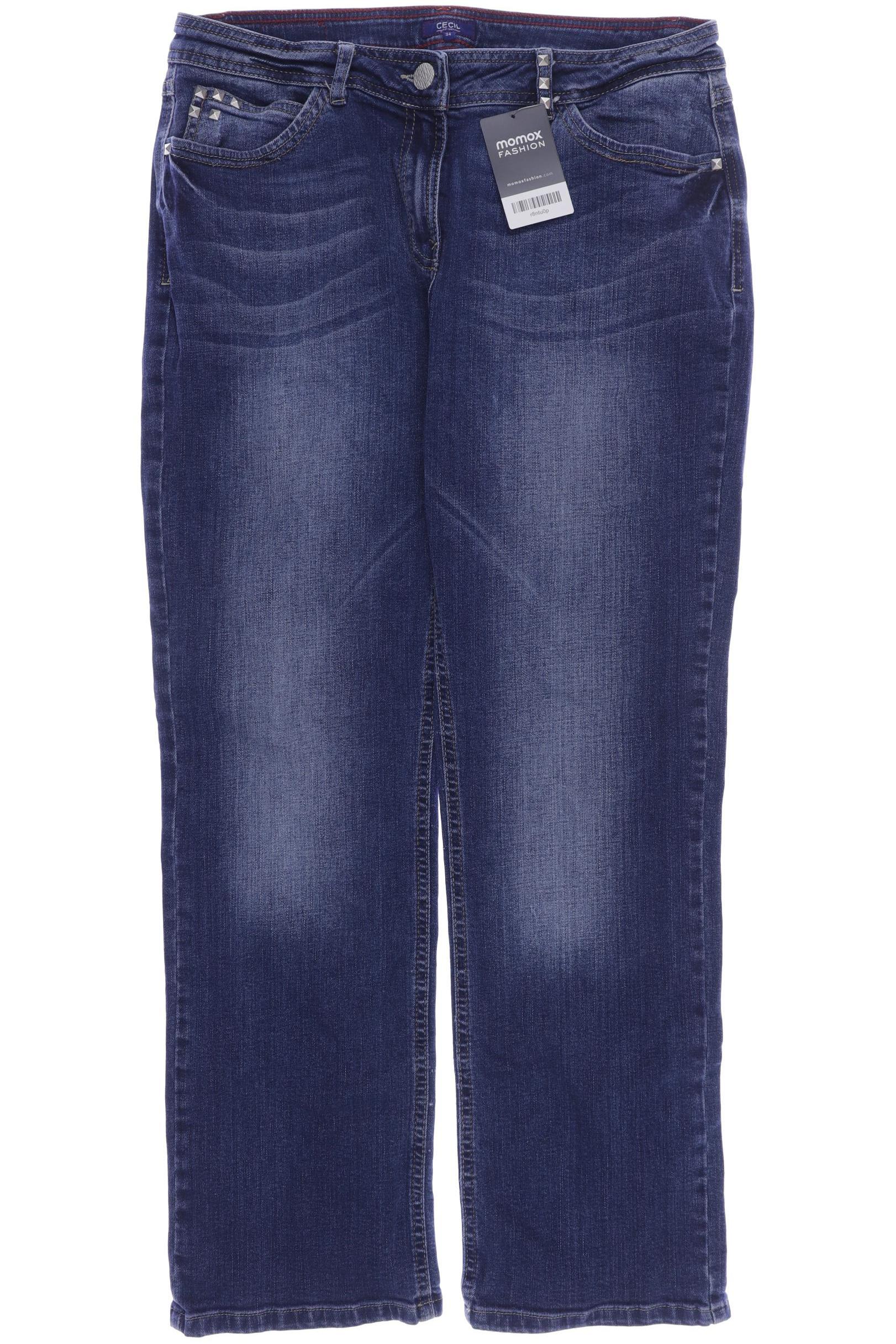 

CECIL Damen Jeans, blau