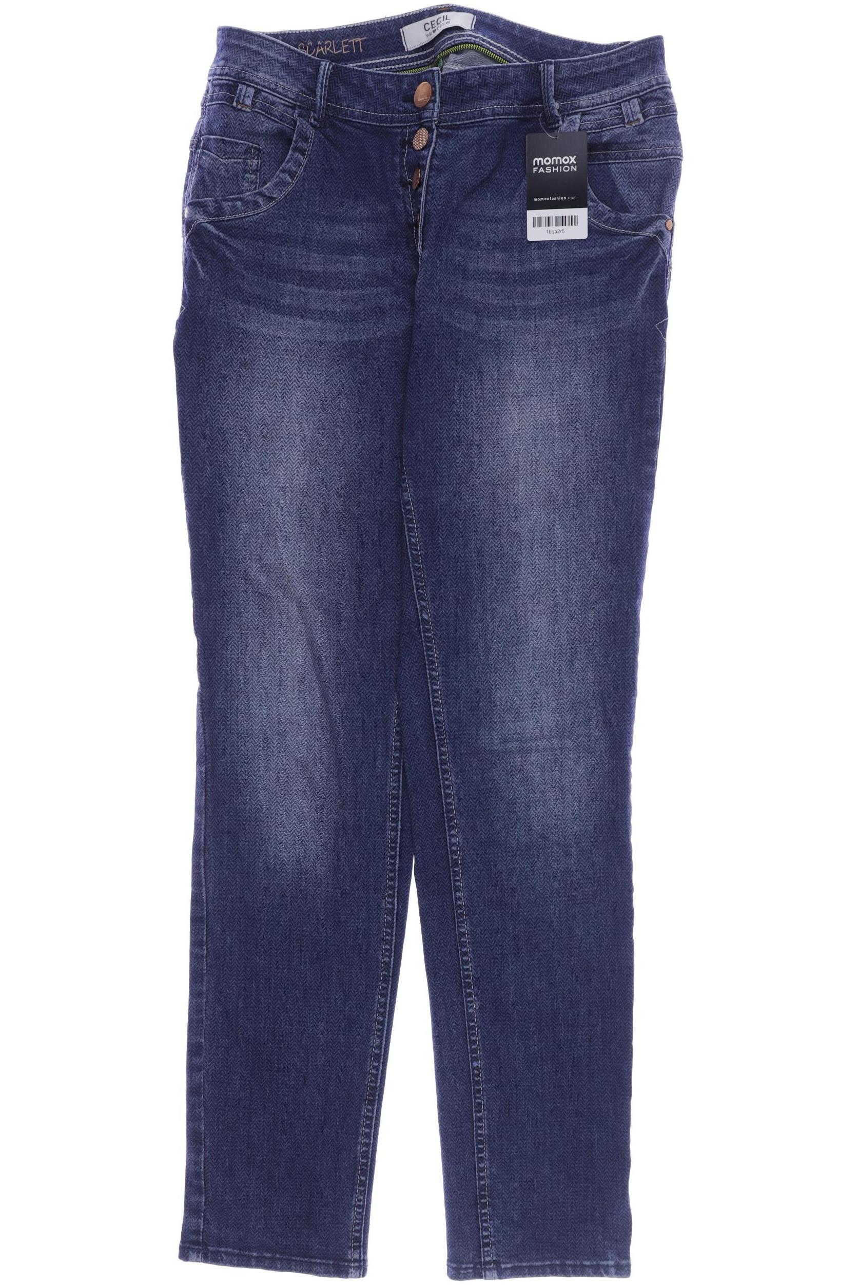 

CECIL Damen Jeans, blau