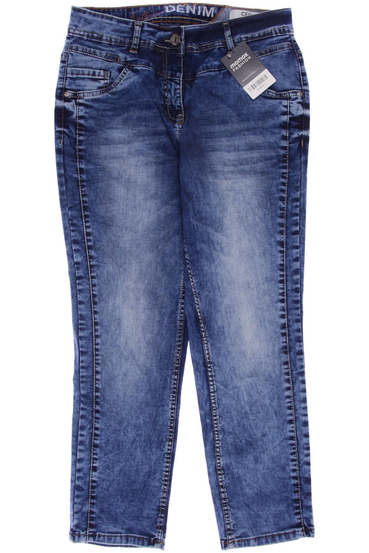 

CECIL Damen Jeans, blau