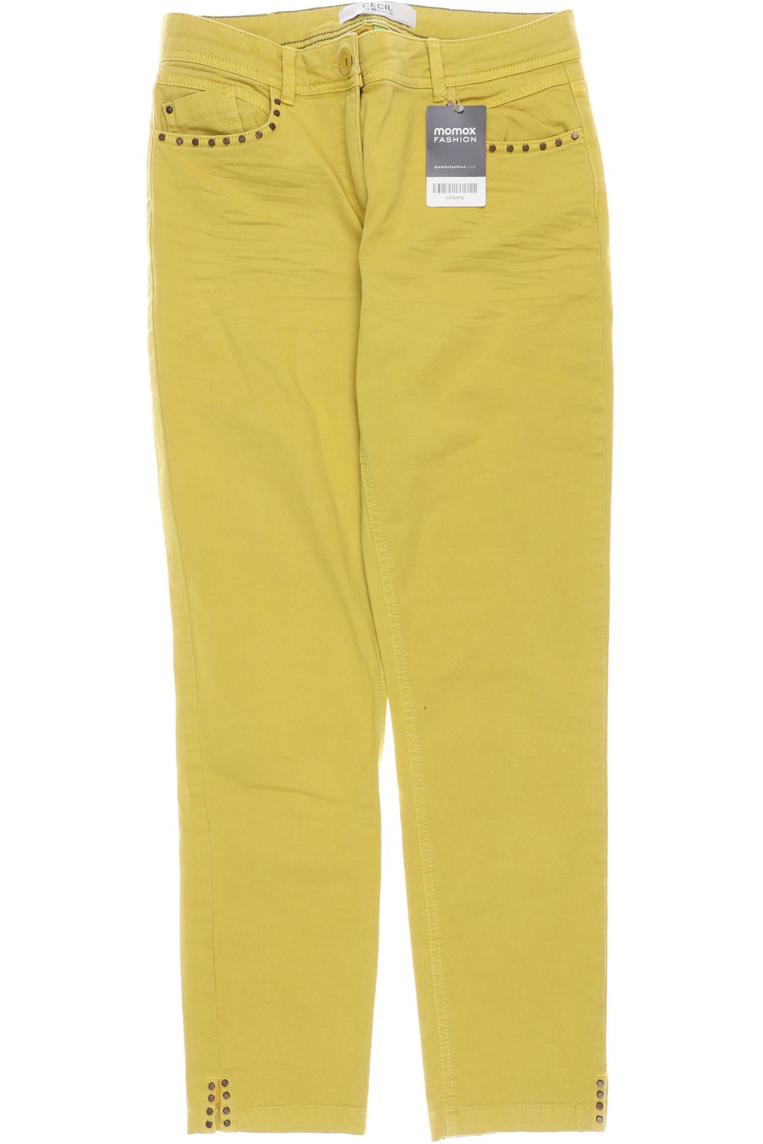 

CECIL Damen Jeans, gelb